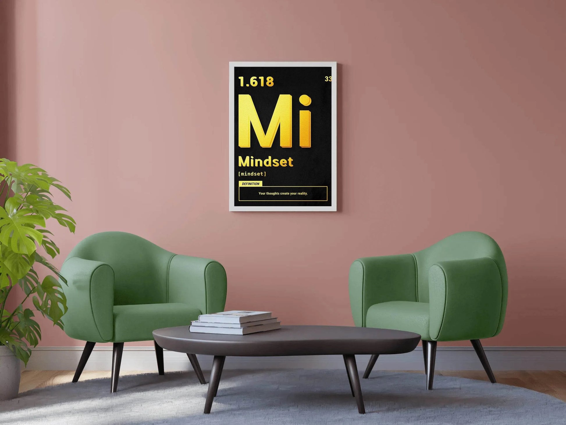 1.618 Mindset Motivational Wall Art - beink online art store