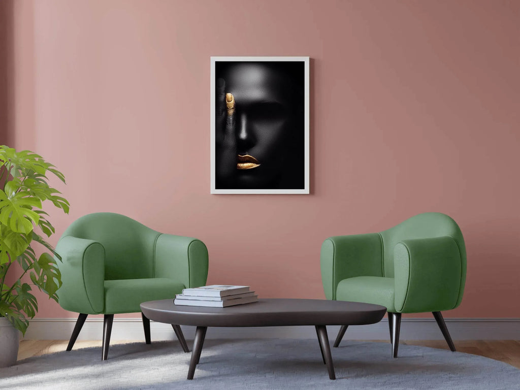African Woman With one Open Eye Wall Art - beink online art store