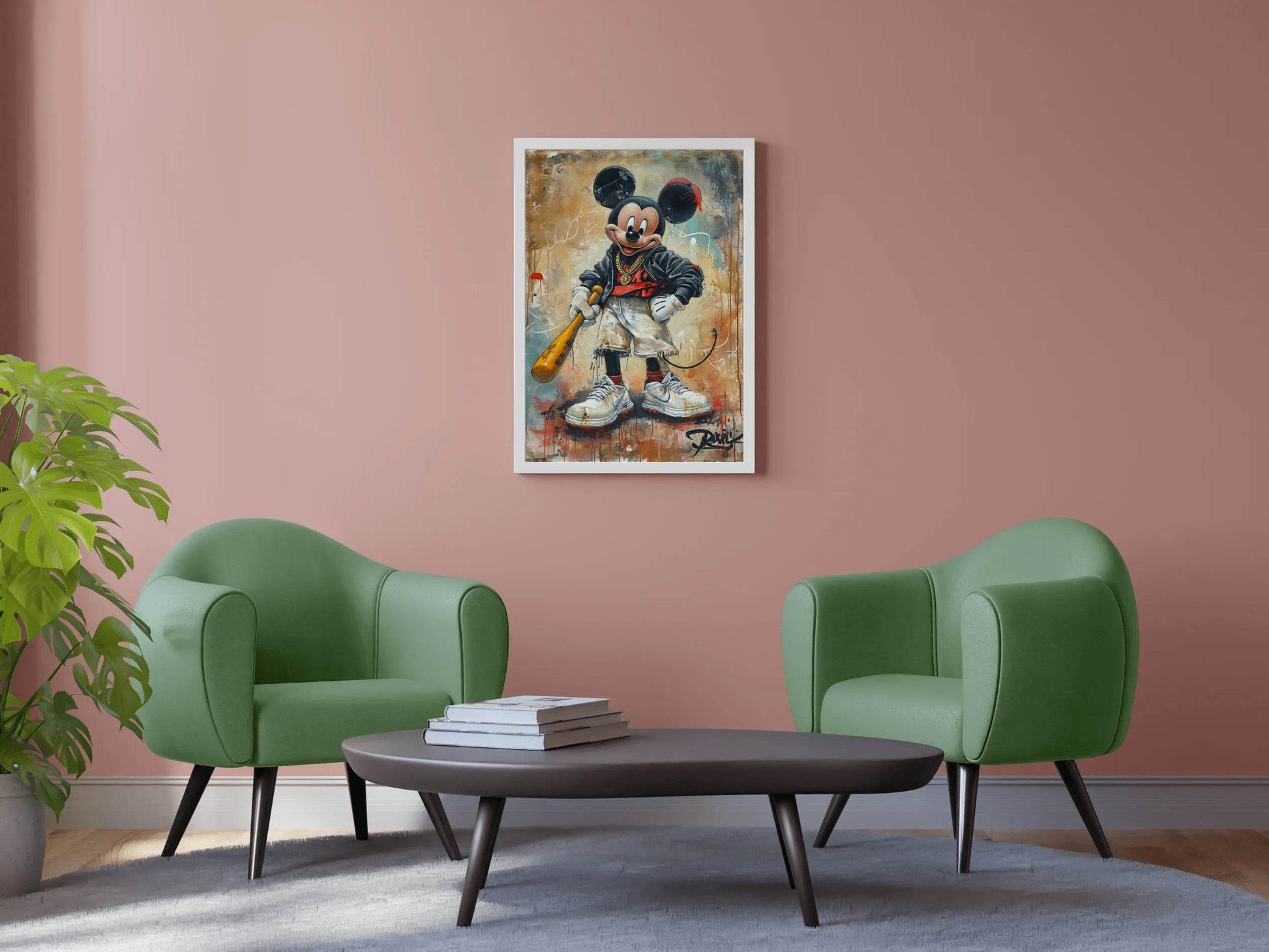 Mickey's Gangsta Style Wall Art - beink online art store
