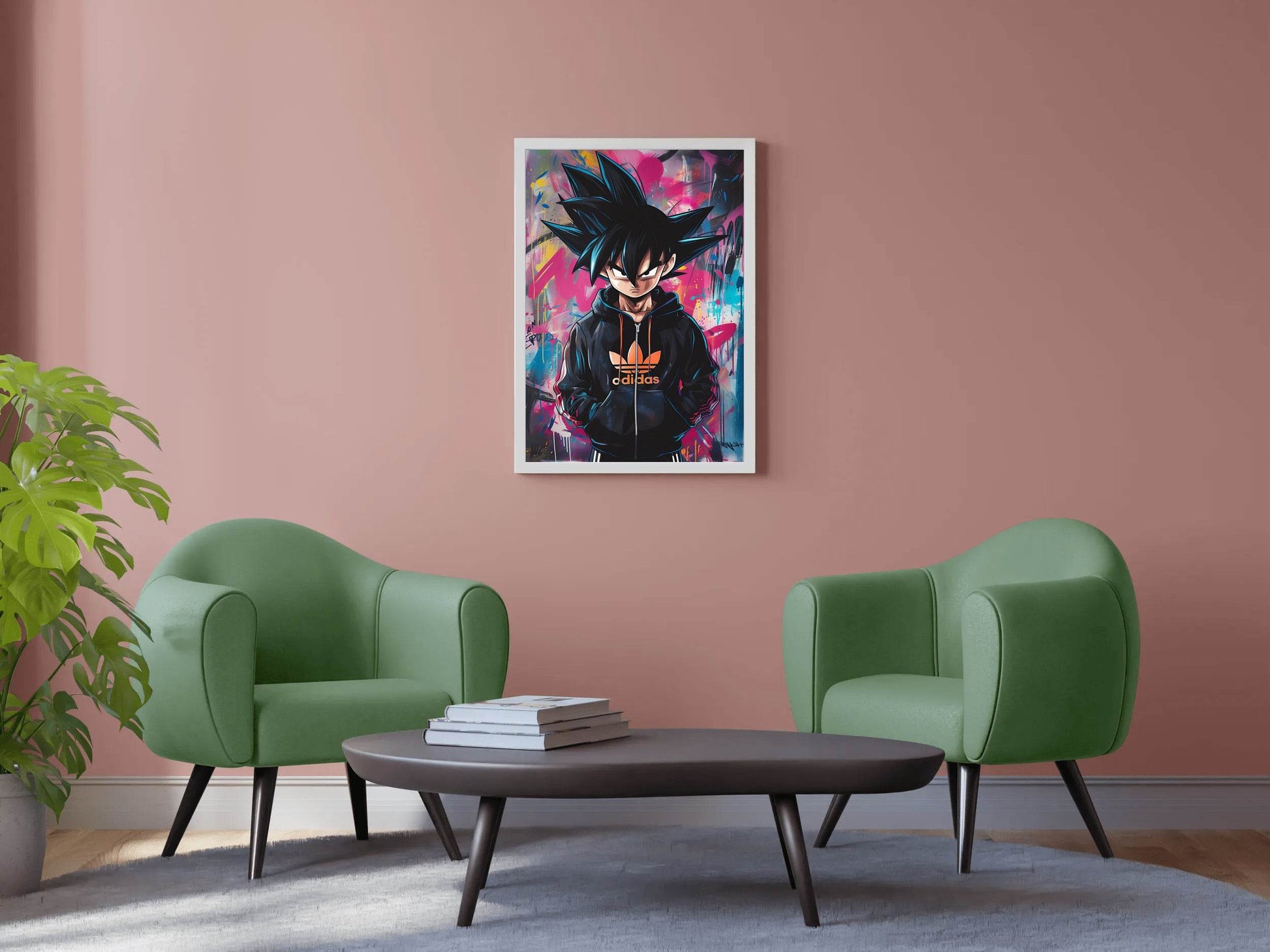 Black Goku Anime Wall Art - beink online art store