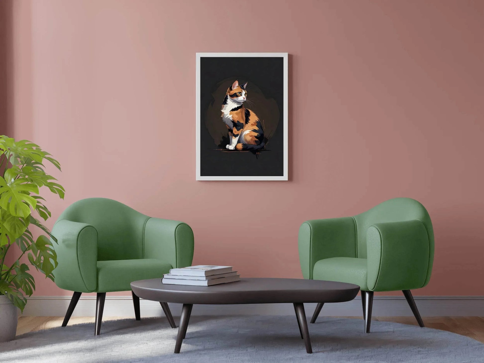 Calico Cat Animal Wall Art - beink online art store