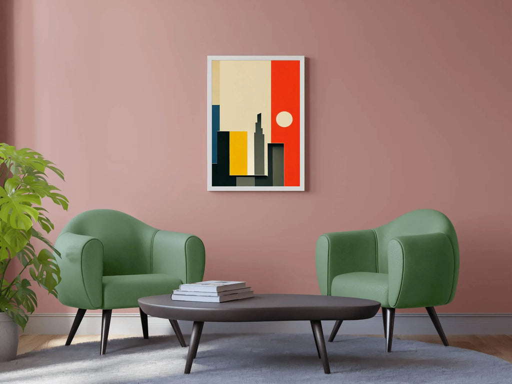Creative Geometric Shape Abstract Wall Art - beink online art store