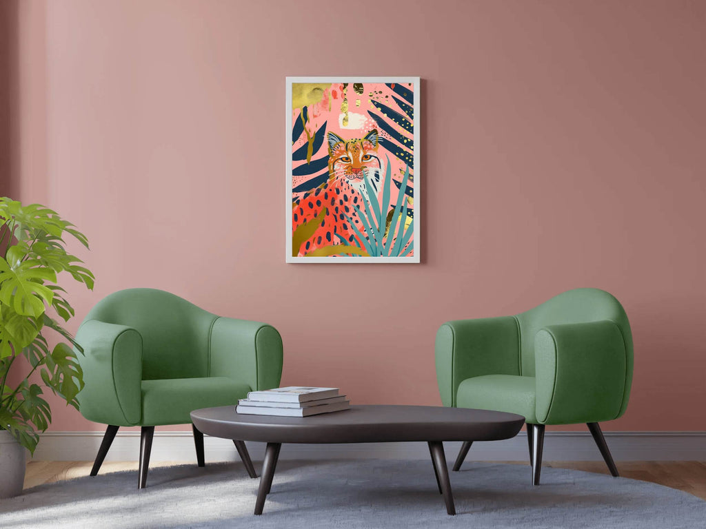 Oil Painting of Leopard in the Jungle - beink online art store