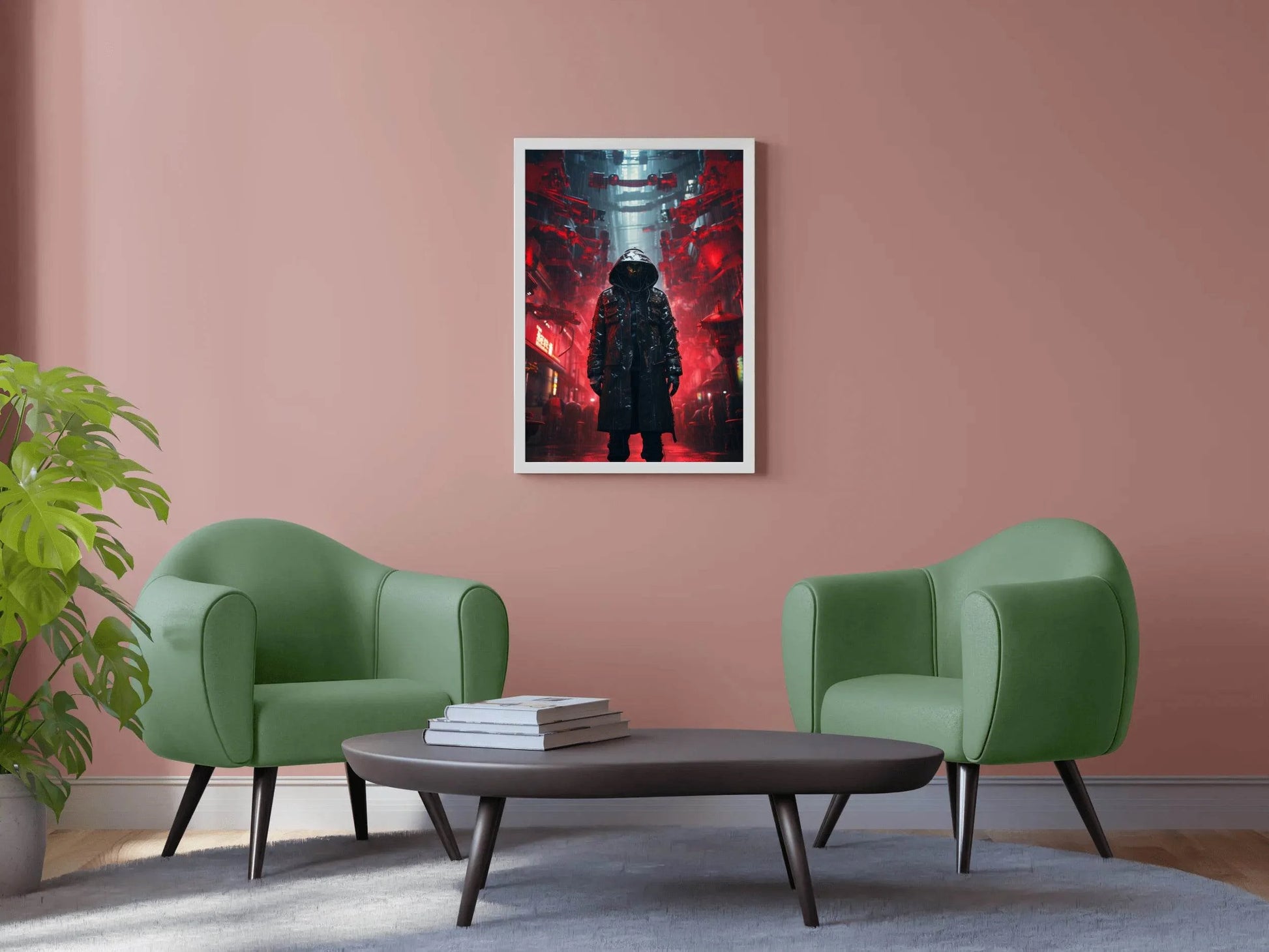 Cyberpunk Chinese Killer Wall Art - beink online art store