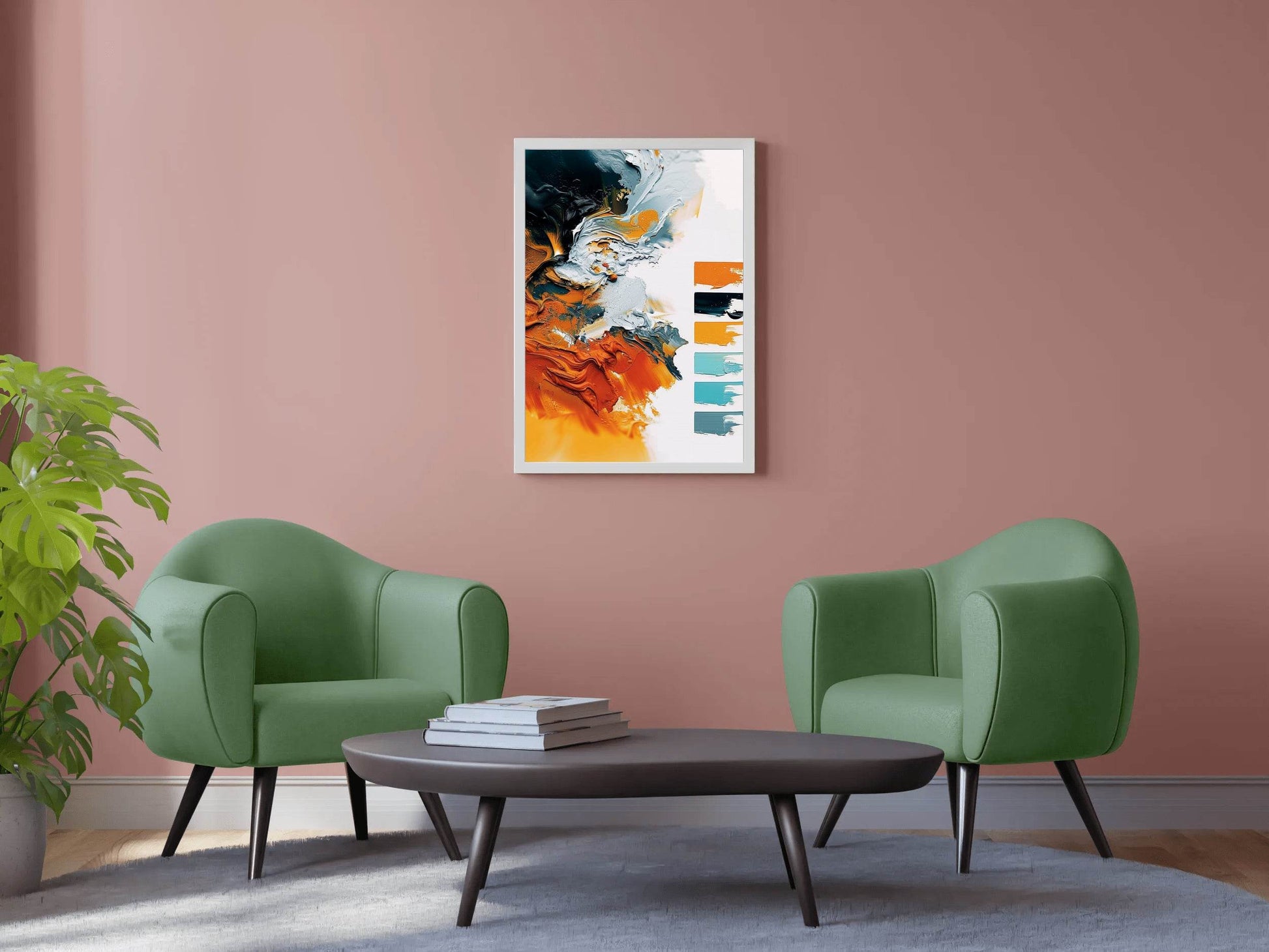 Colorful Paint Brush Strokes Digital Art - beink online art store