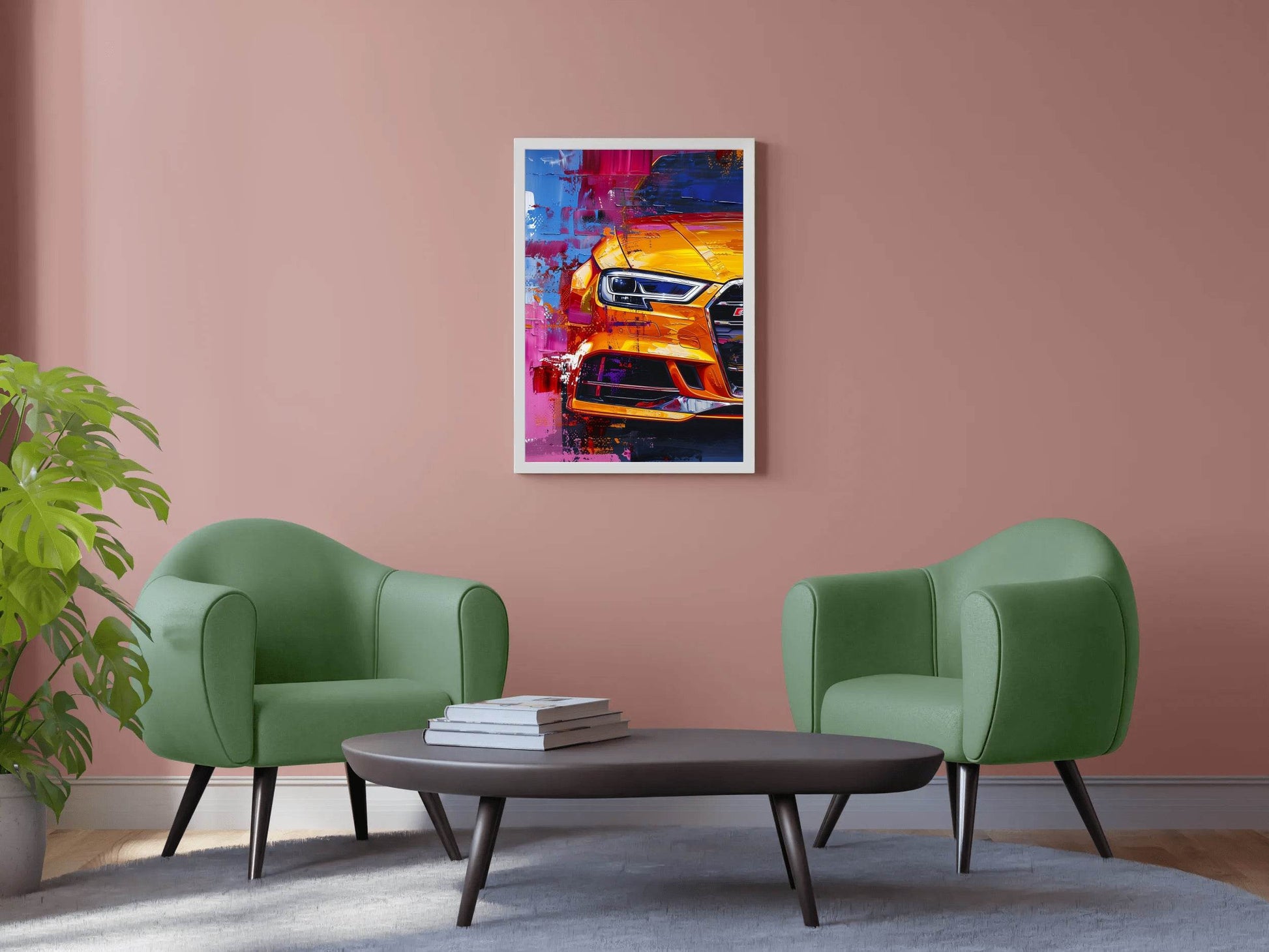 Mustang With LED Lights Wall Art - beink online art store