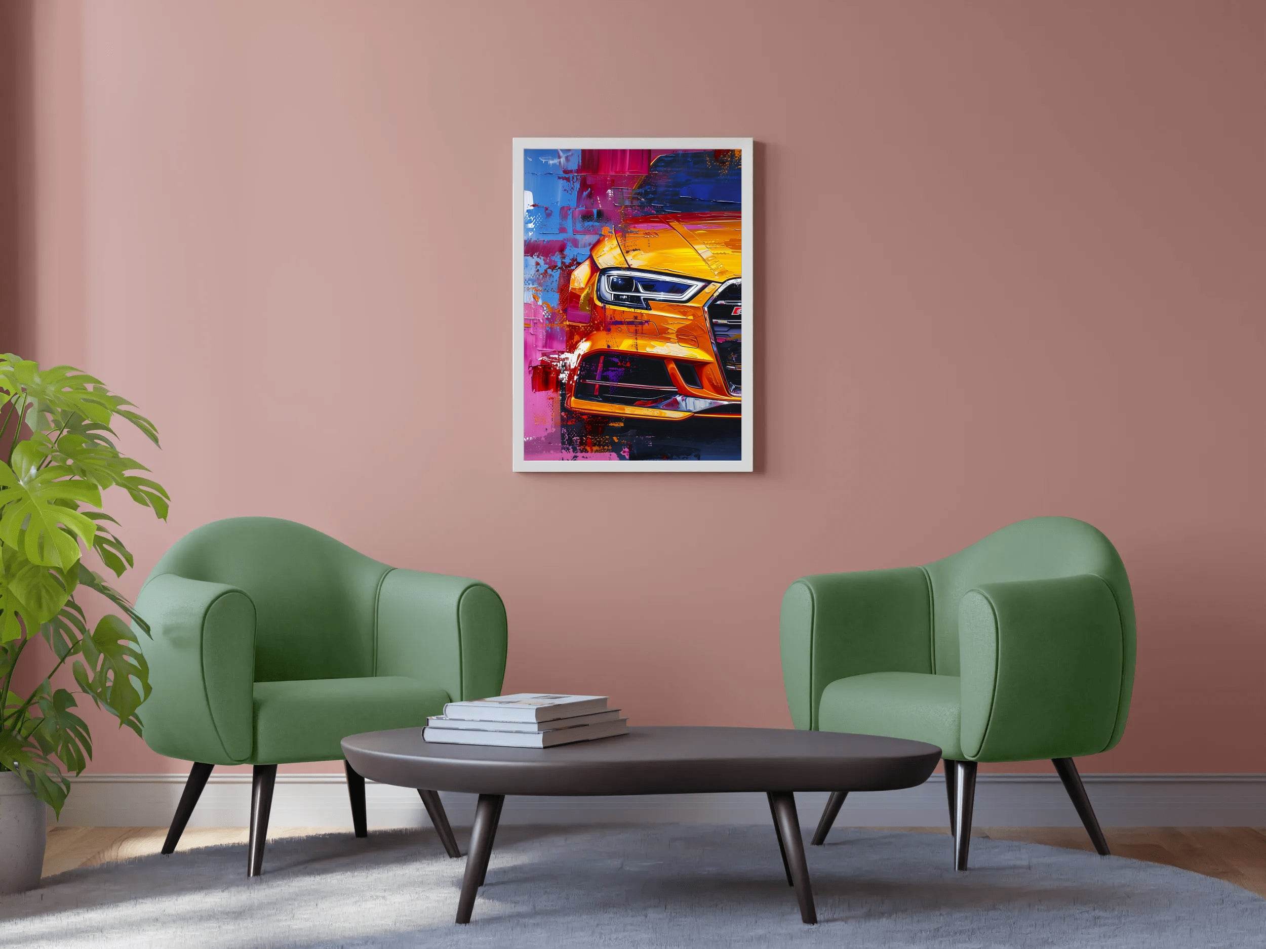 Mustang With LED Lights Wall Art - beink online art store