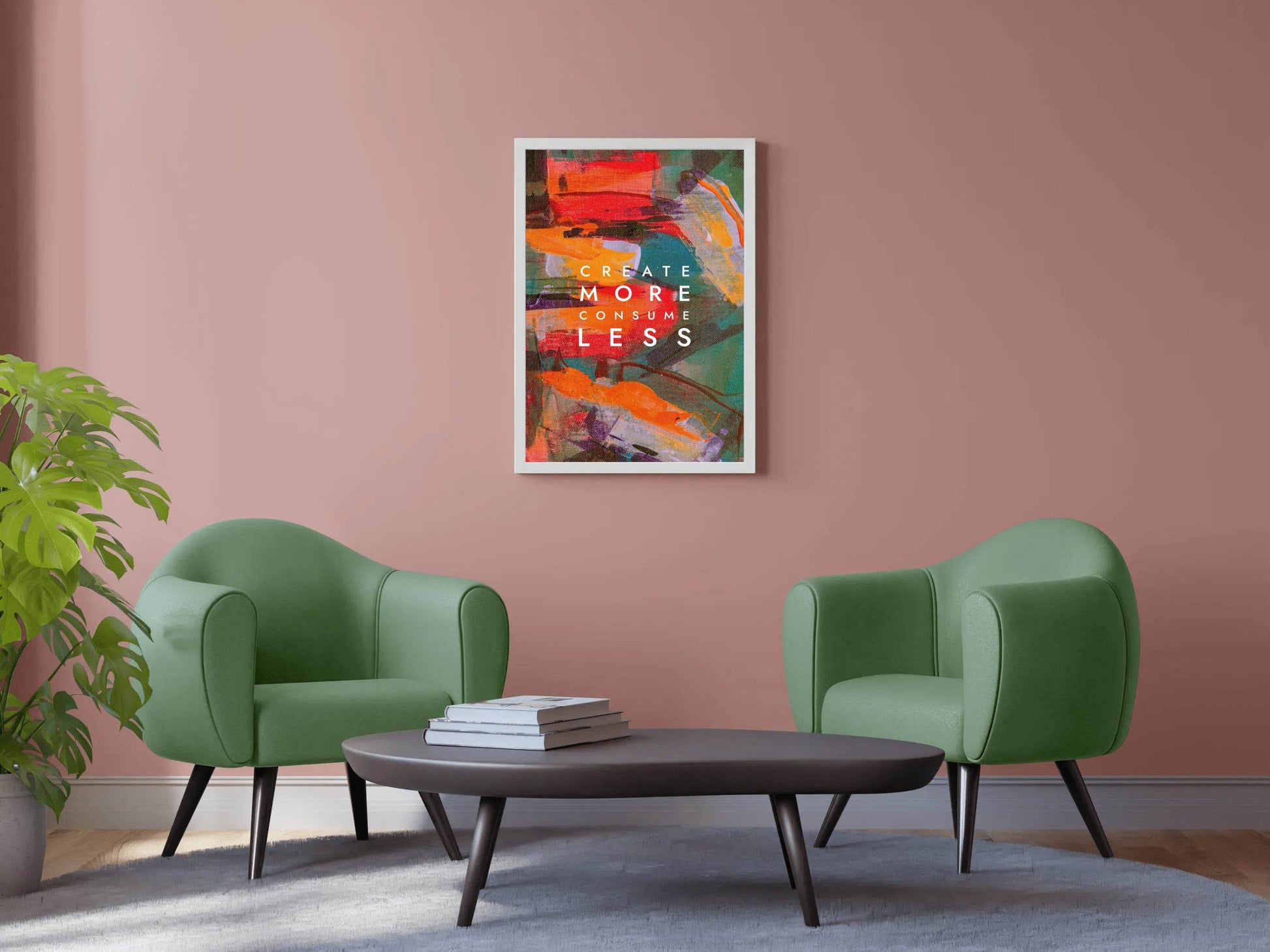 Create More and Consume Less wall Art - beink online art store