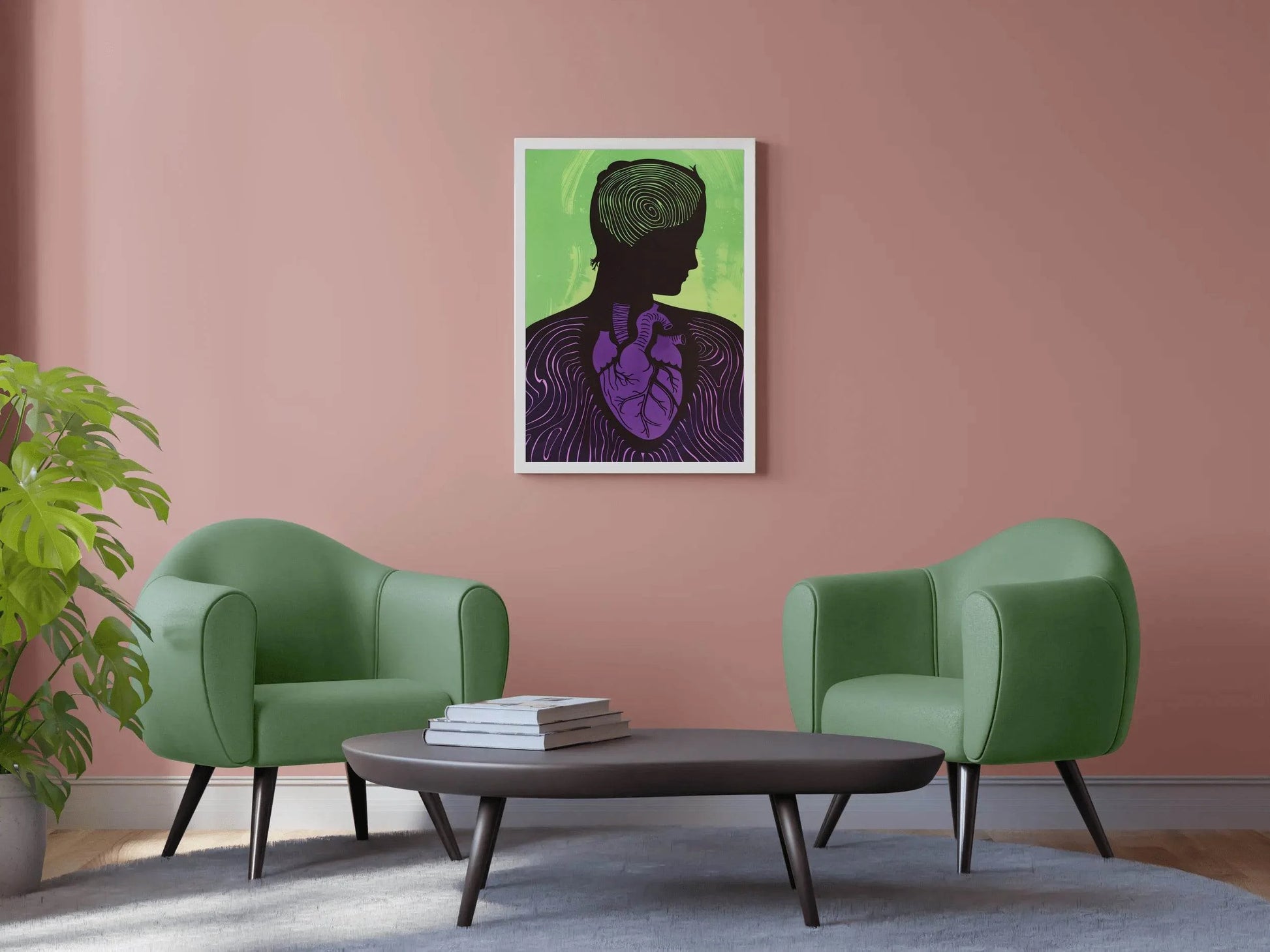 Conquered Heart Painting Wall Art - beink online art store
