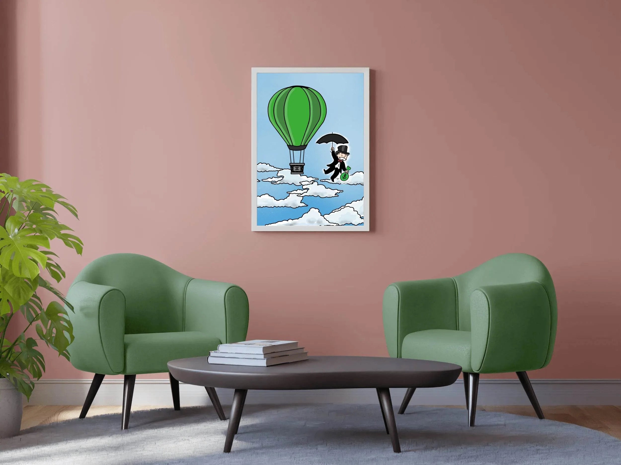 Moneyman in the Sky Wall Art - beink online art store