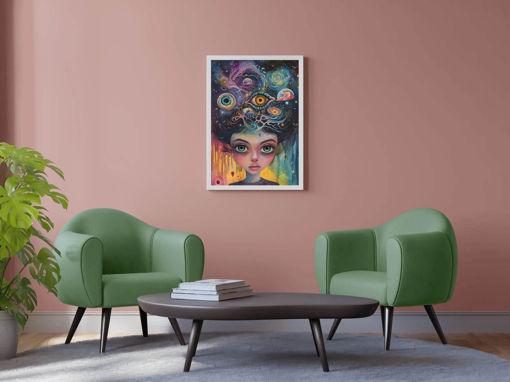 Head Psychedelic Dream Wall Art - beink online art store