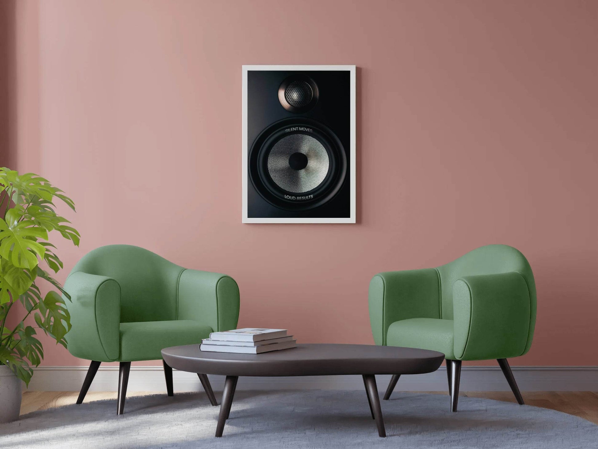 Motivational Melody - Silent Moves Loud Results Wall Art - beink online art store