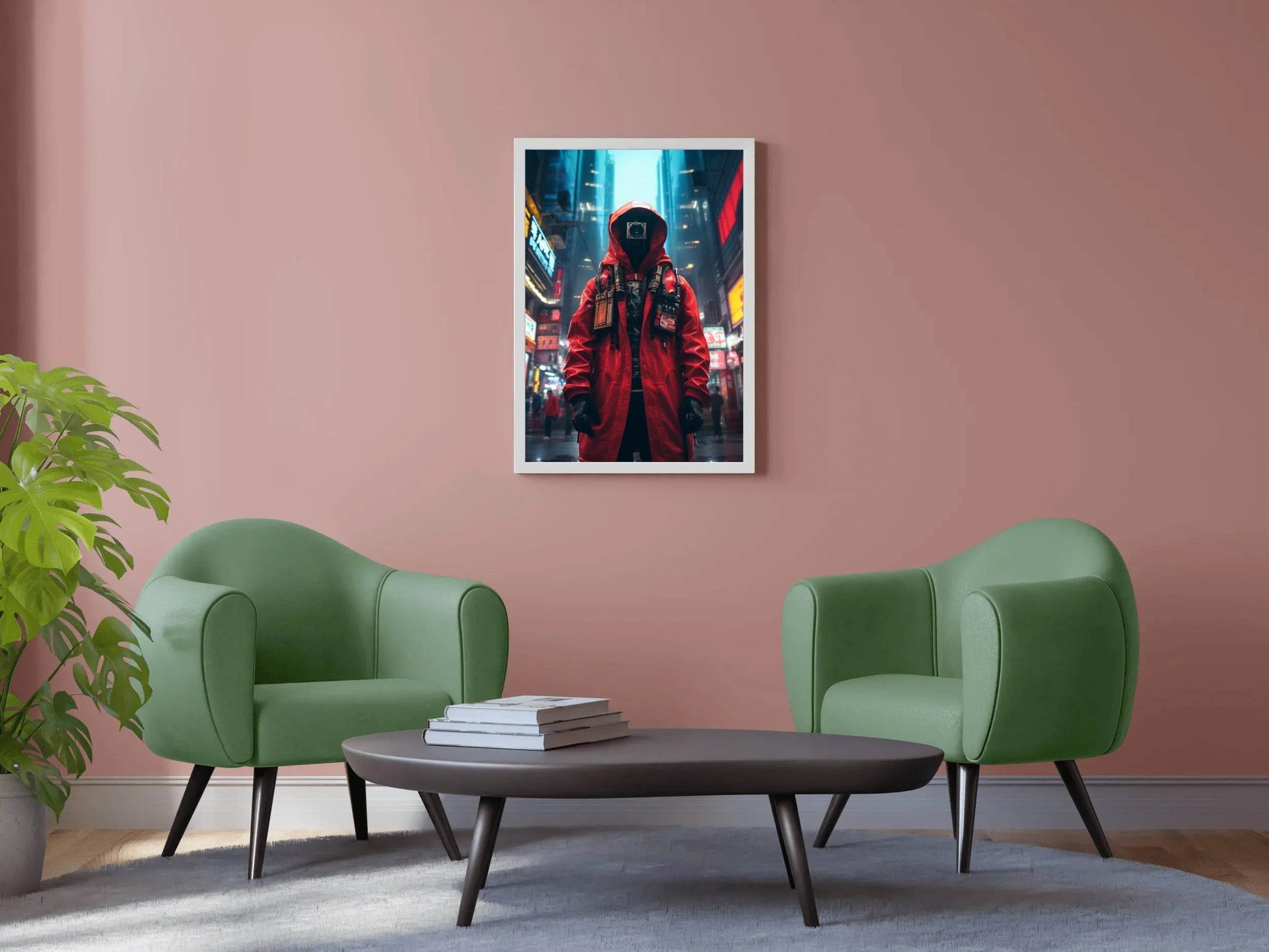 Cyberpunk Warrior Wall Art - beink online art store