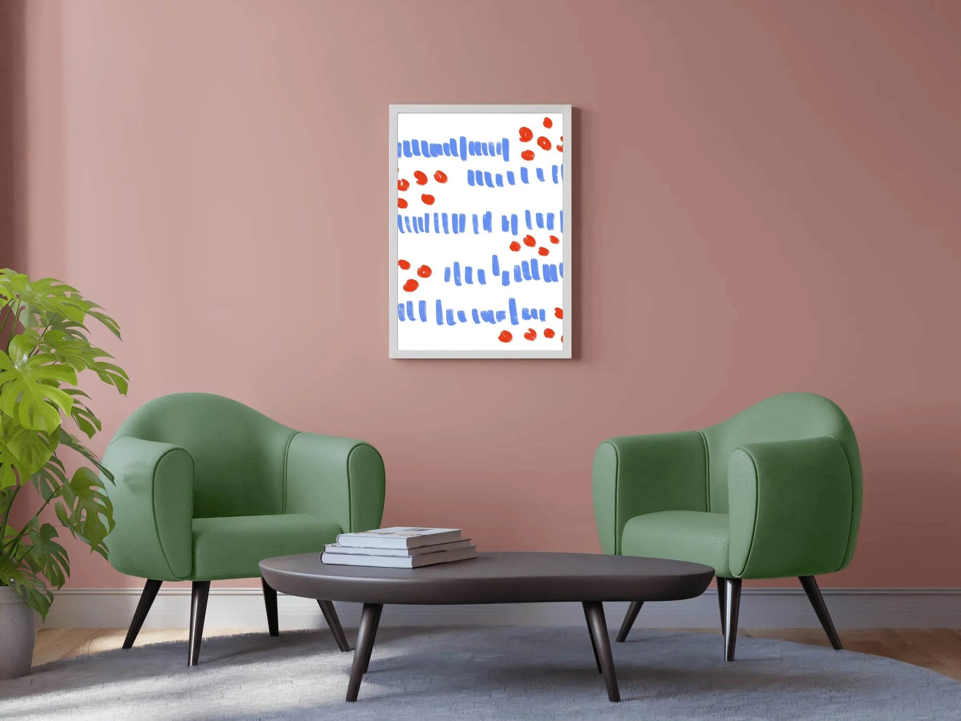 Colored Geometric Shapes Wall Art - beink online art store