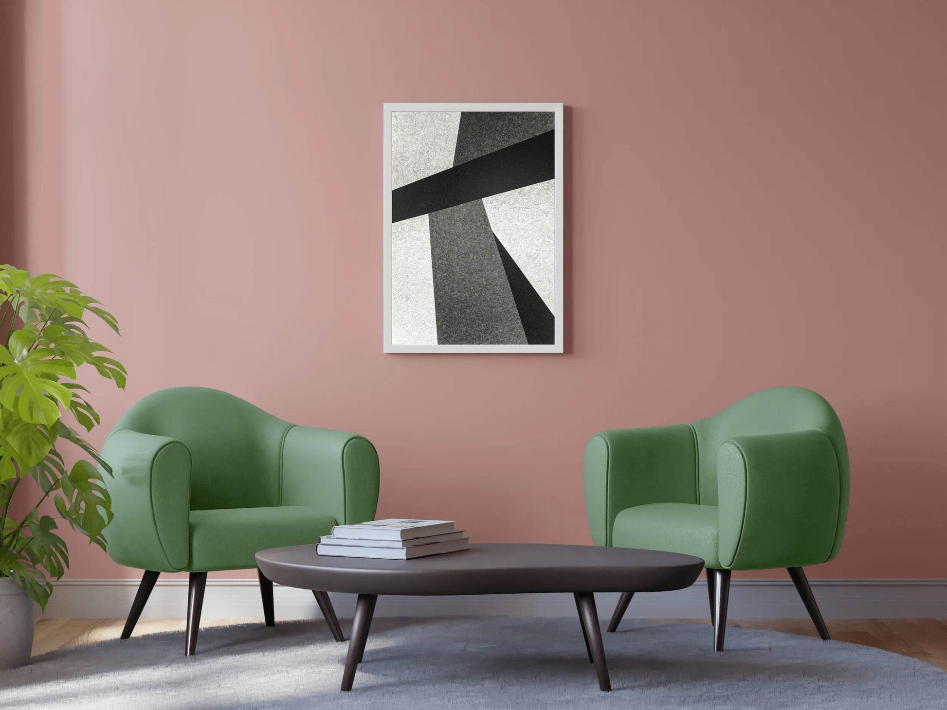 Black and White Lines Abstract Wall Art - beink online art store