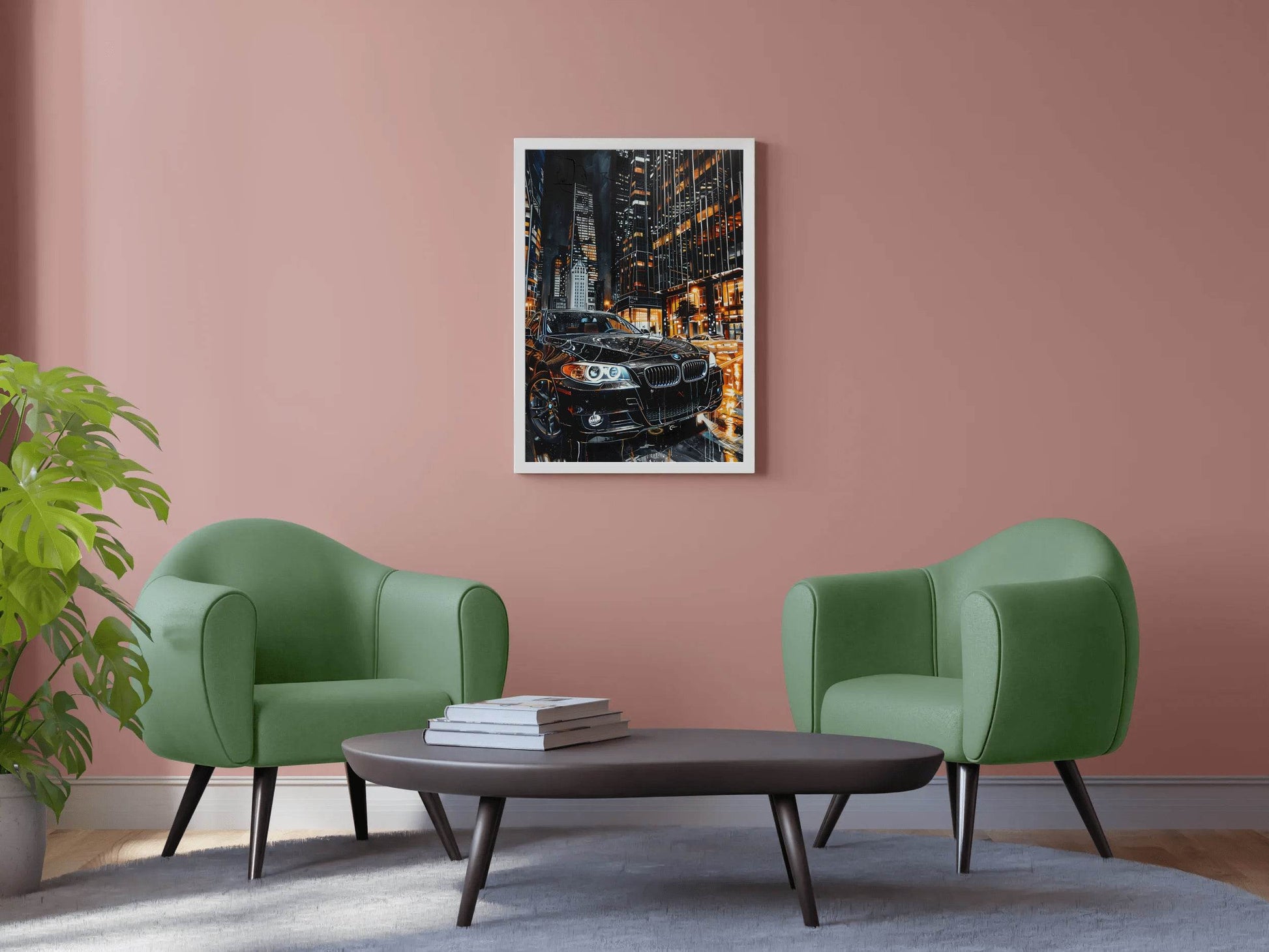 BMW Painting With Watercolor Wall Art - beink online art store