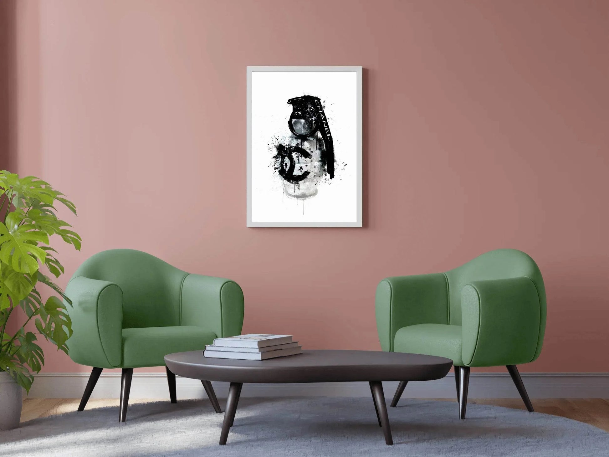 Spray Paint Chanel Logo - Chanel Chaos Wall Art - beink online art store