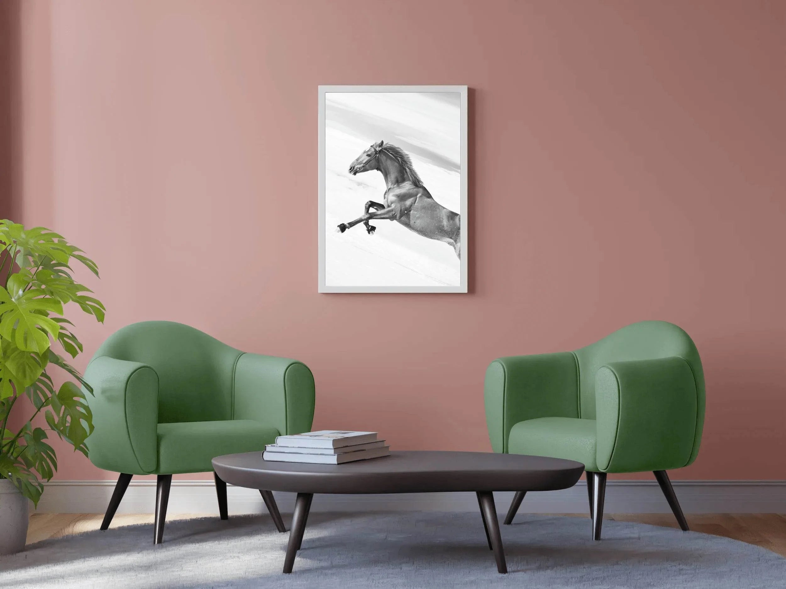 Sorrel Horse Black & White Wall Art - beink online art store