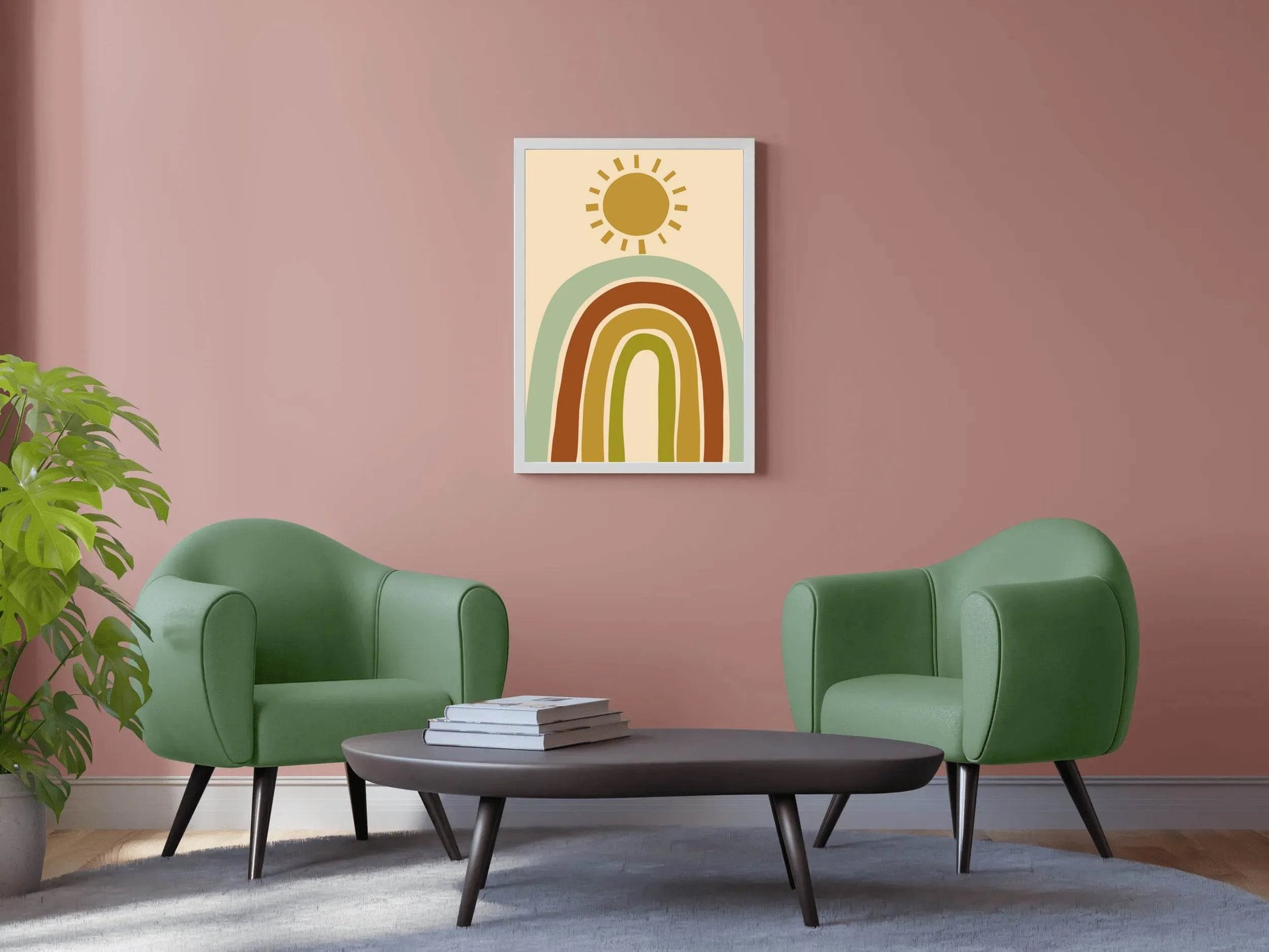 Abstract Rainbow with Sunshine ArtWork - beink online art store