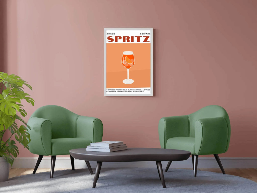 Spritz Cocktail In Glass Wall Art - beink online art store