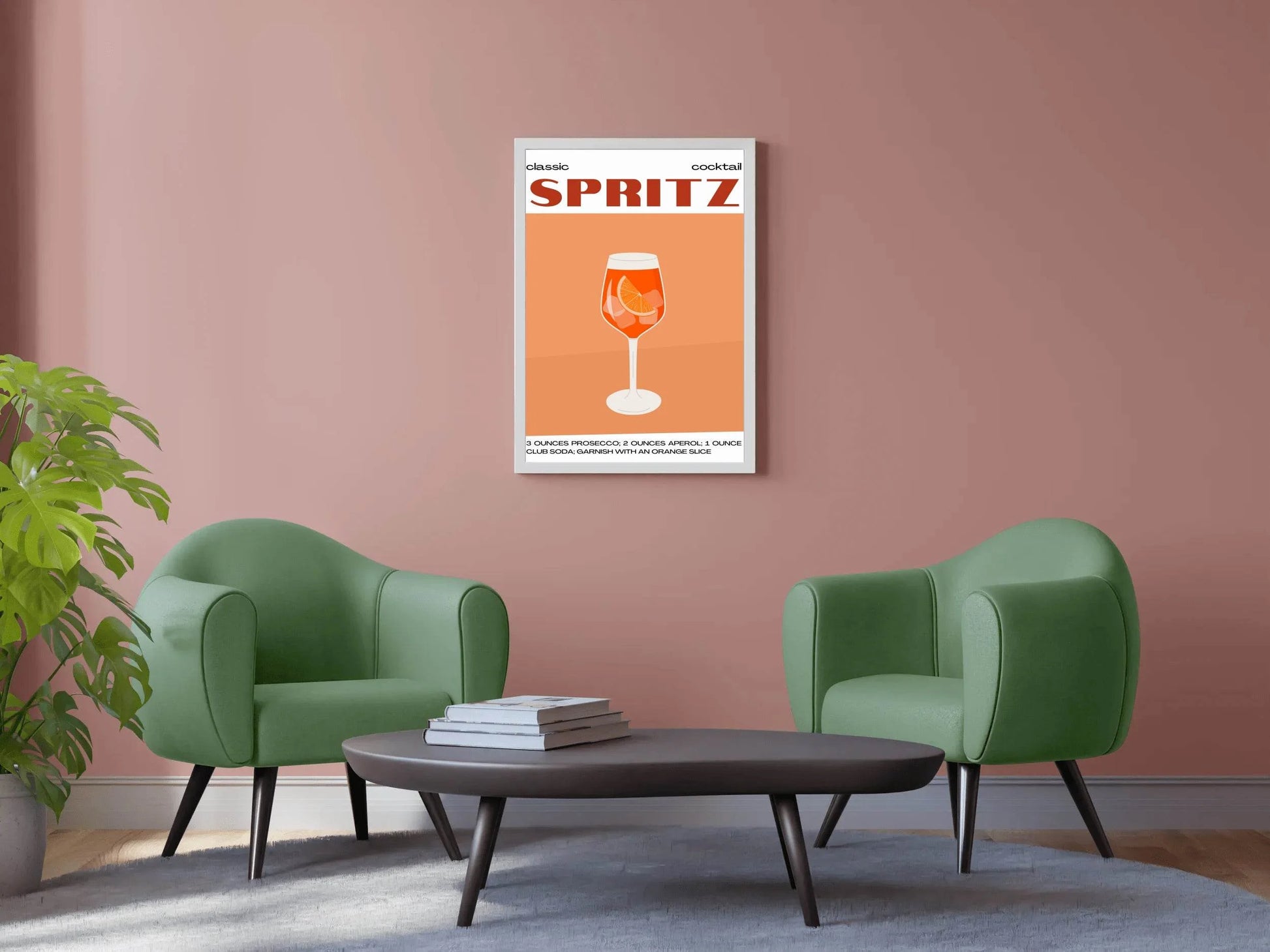 Spritz Cocktail In Glass Wall Art - beink online art store