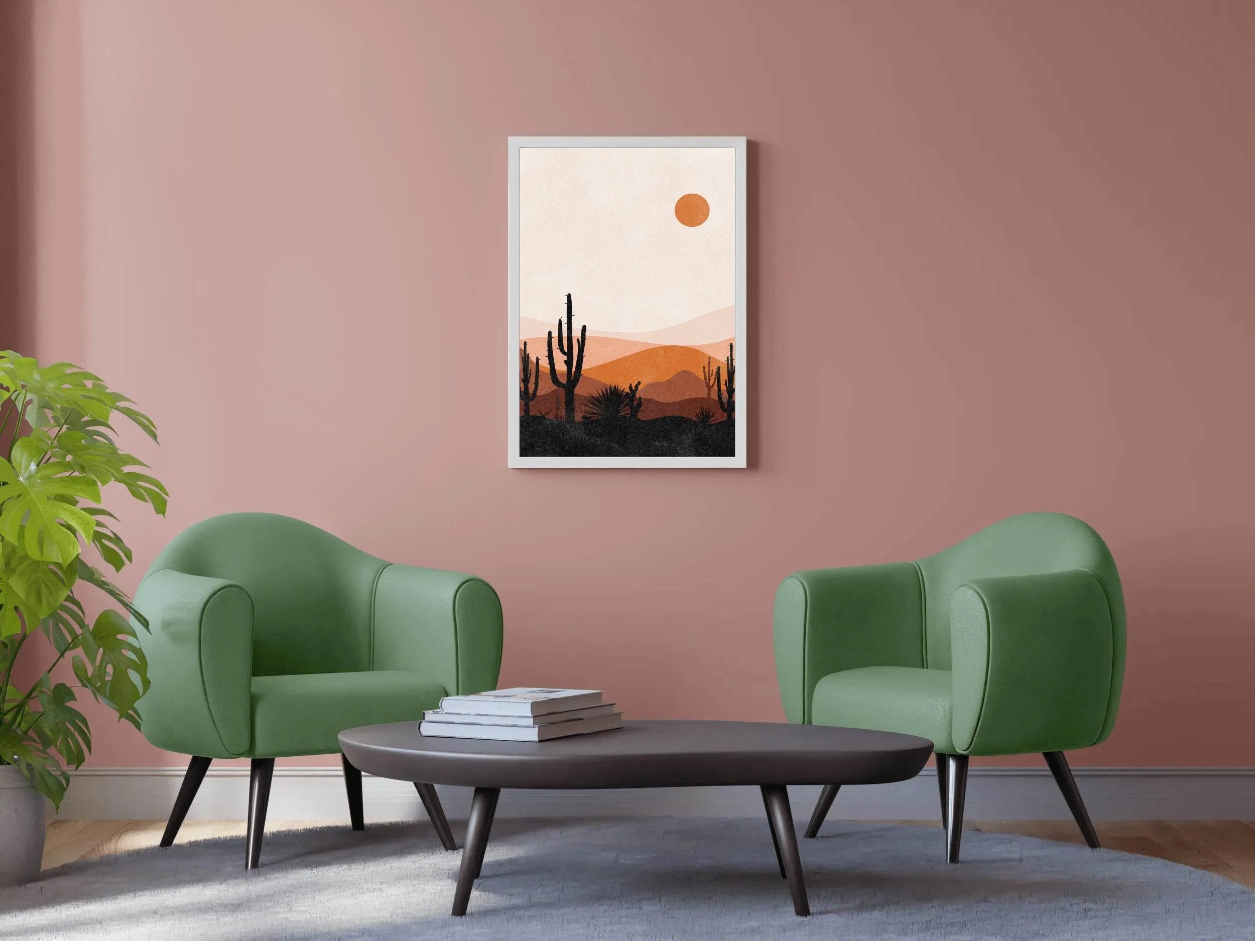 Warm Toned Desert landscape ArtWork - beink online art store
