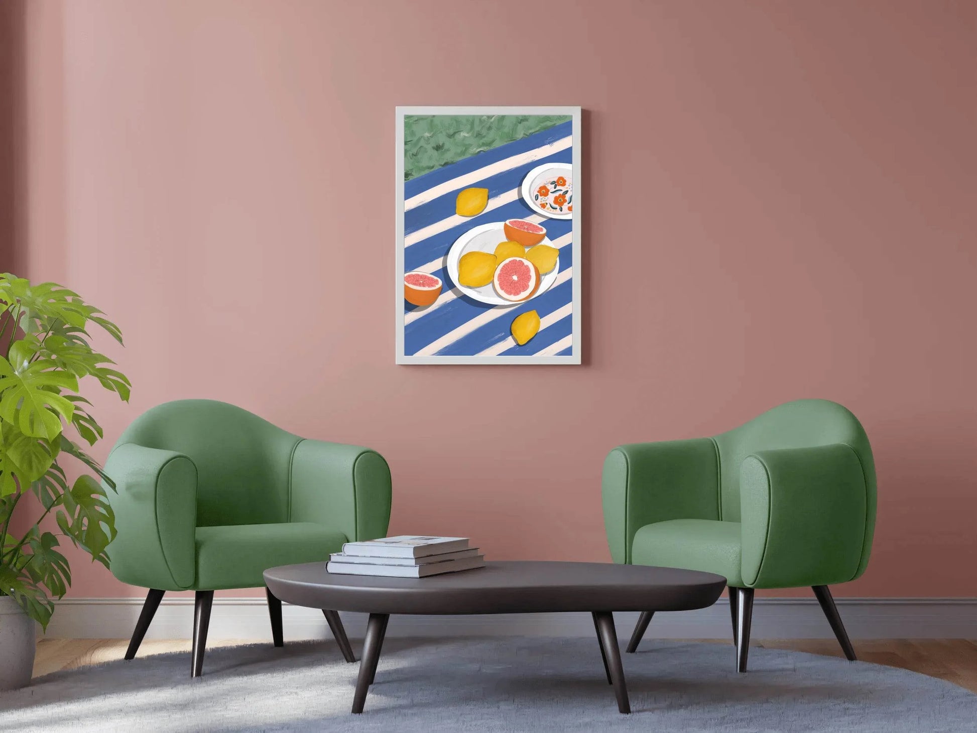 Plate of Lemon And Orange Wall Art - beink online art store