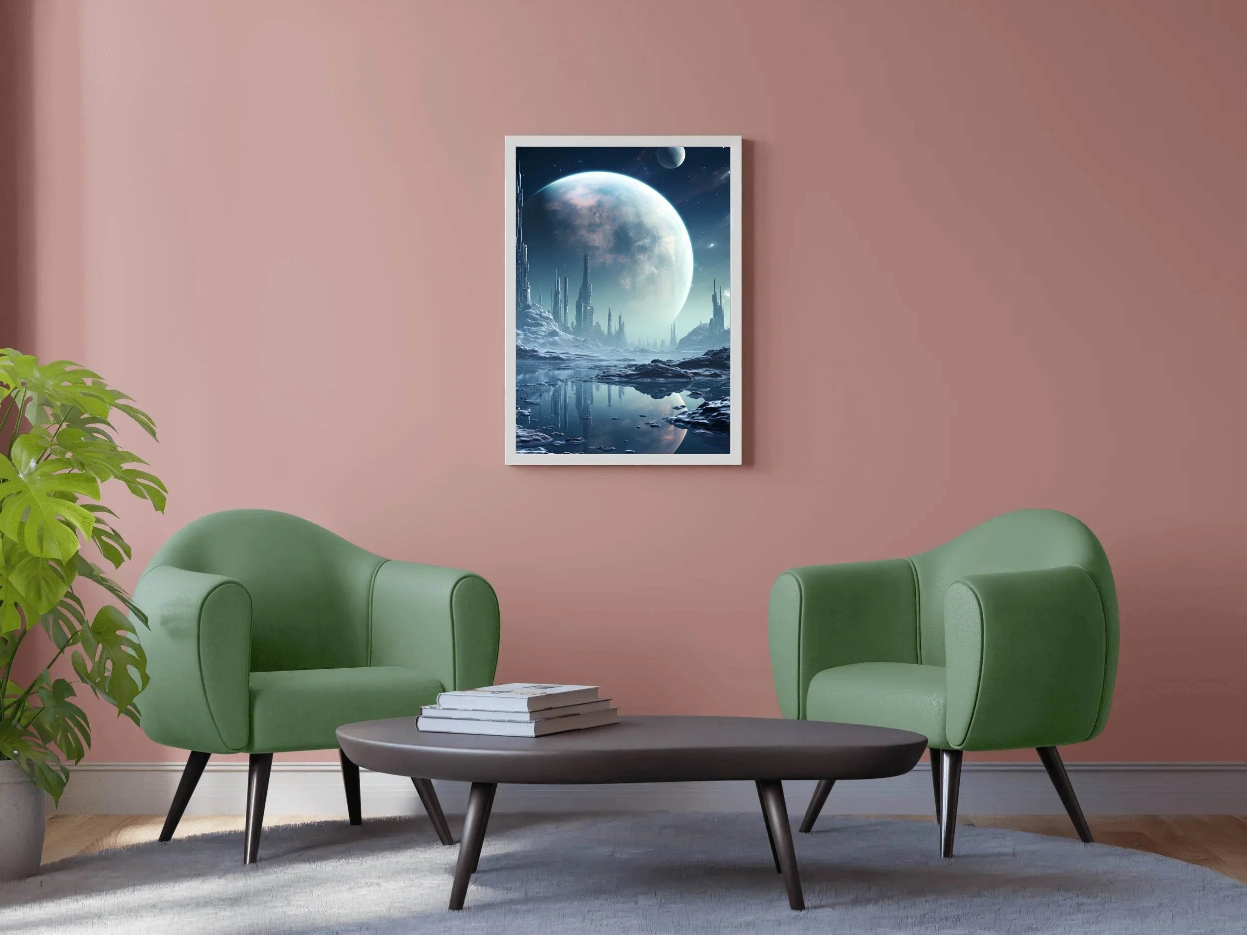 Moon Astronomy Outdoors Wall Art - beink online art store