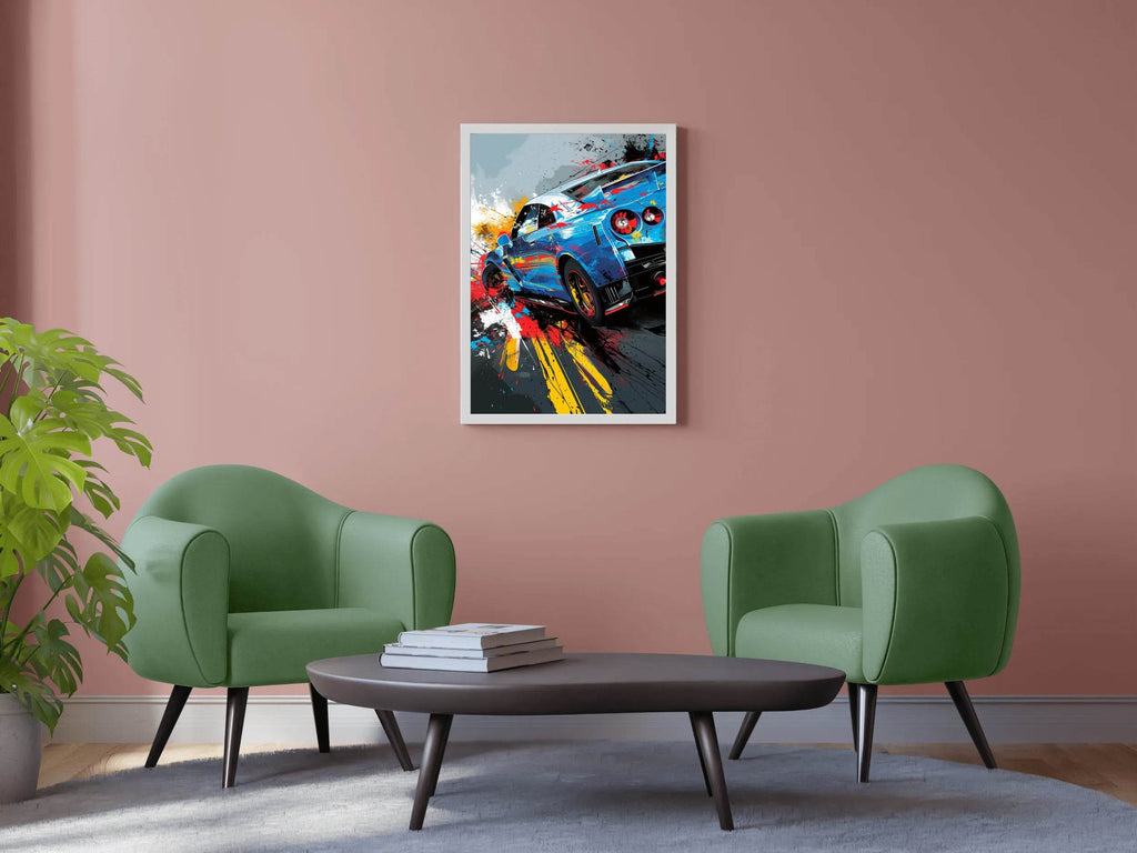 Nissan GTR Graffiti Street Wall Art - beink online art store