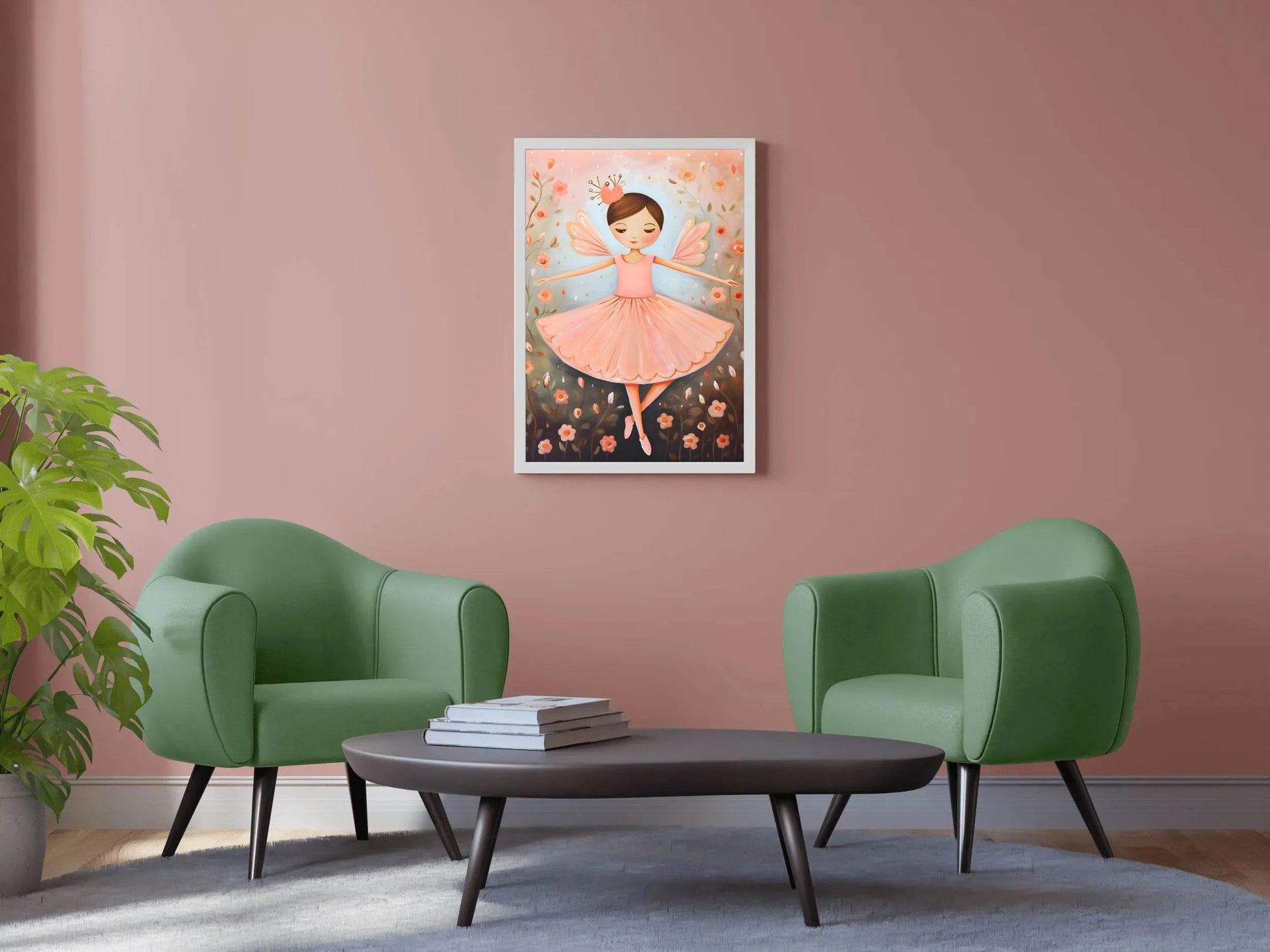 Illustration of Cute Dancing Girl - beink online art store