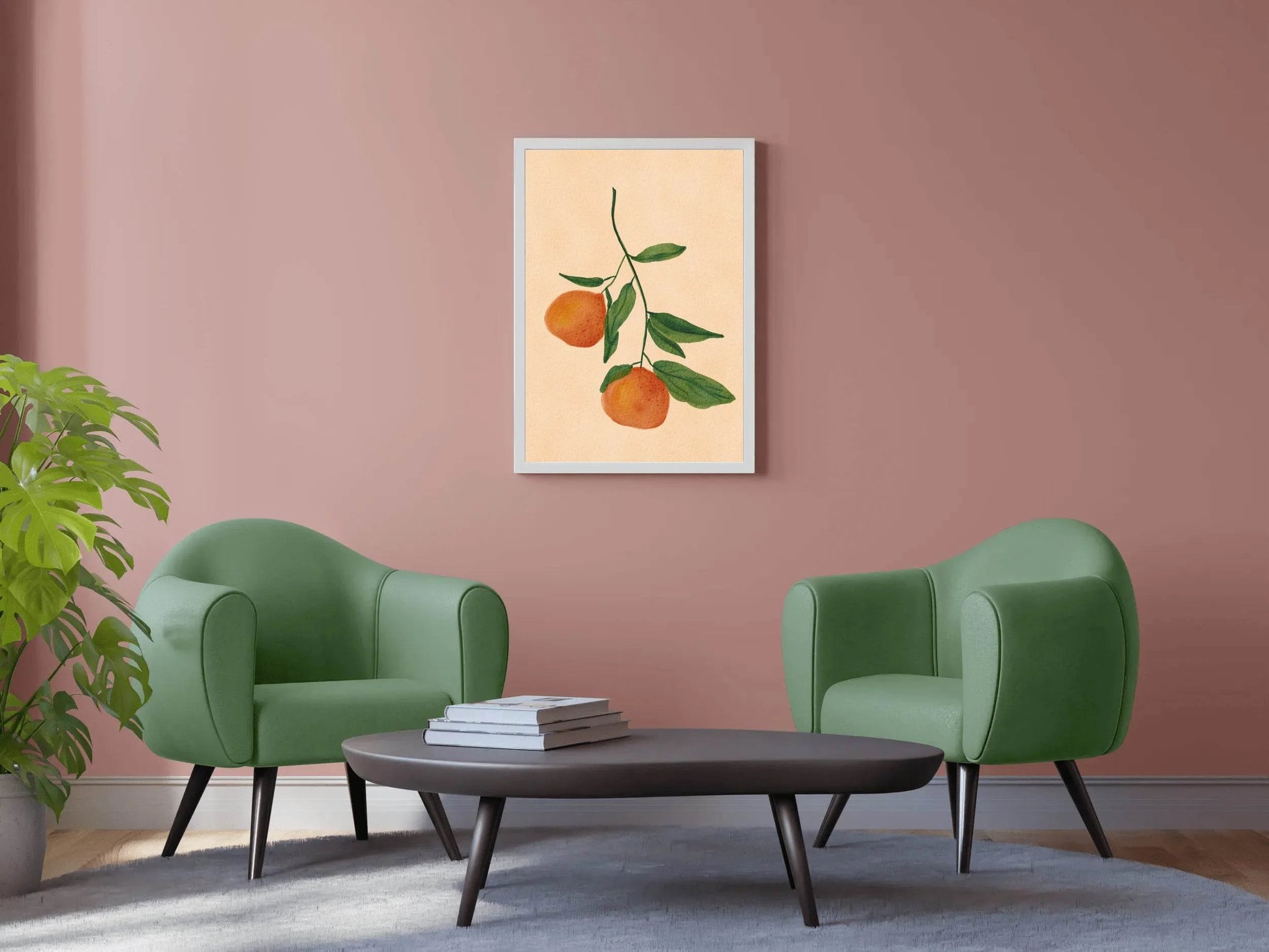 Fruit Tree Branch With Oranges Wall Art - beink online art store