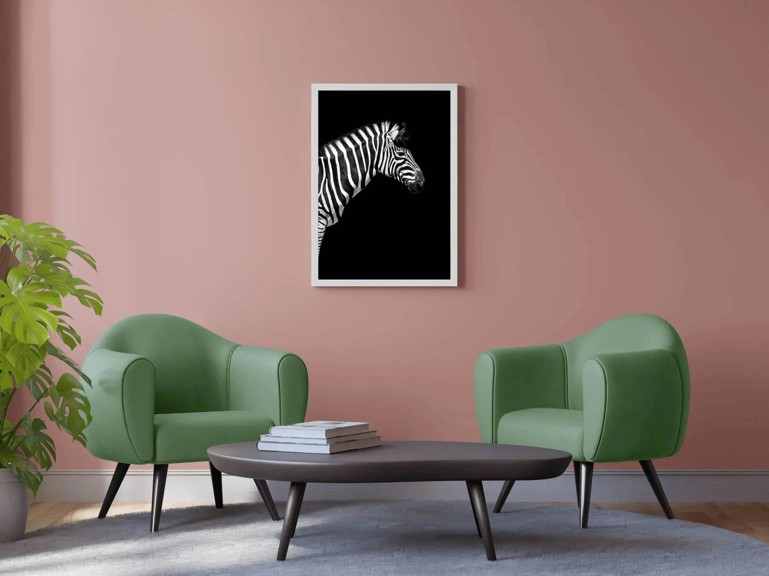 Zebra Black & White Wall Art - beink online art store
