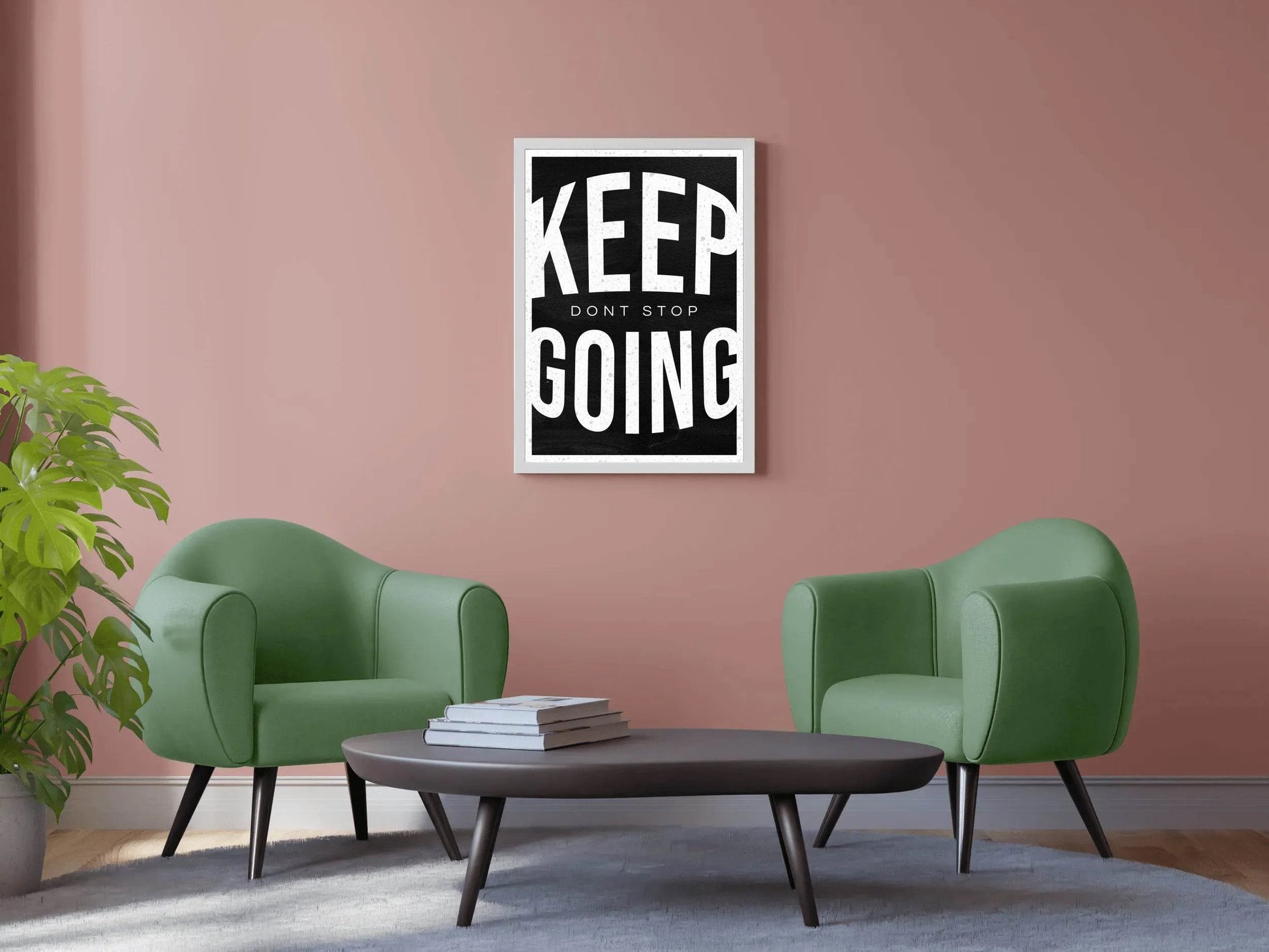 Keep Going Motivational Quote Wall Art - beink online art store