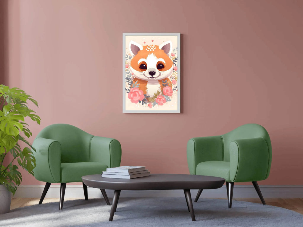 Cute Red Panda Illustration - beink online art store