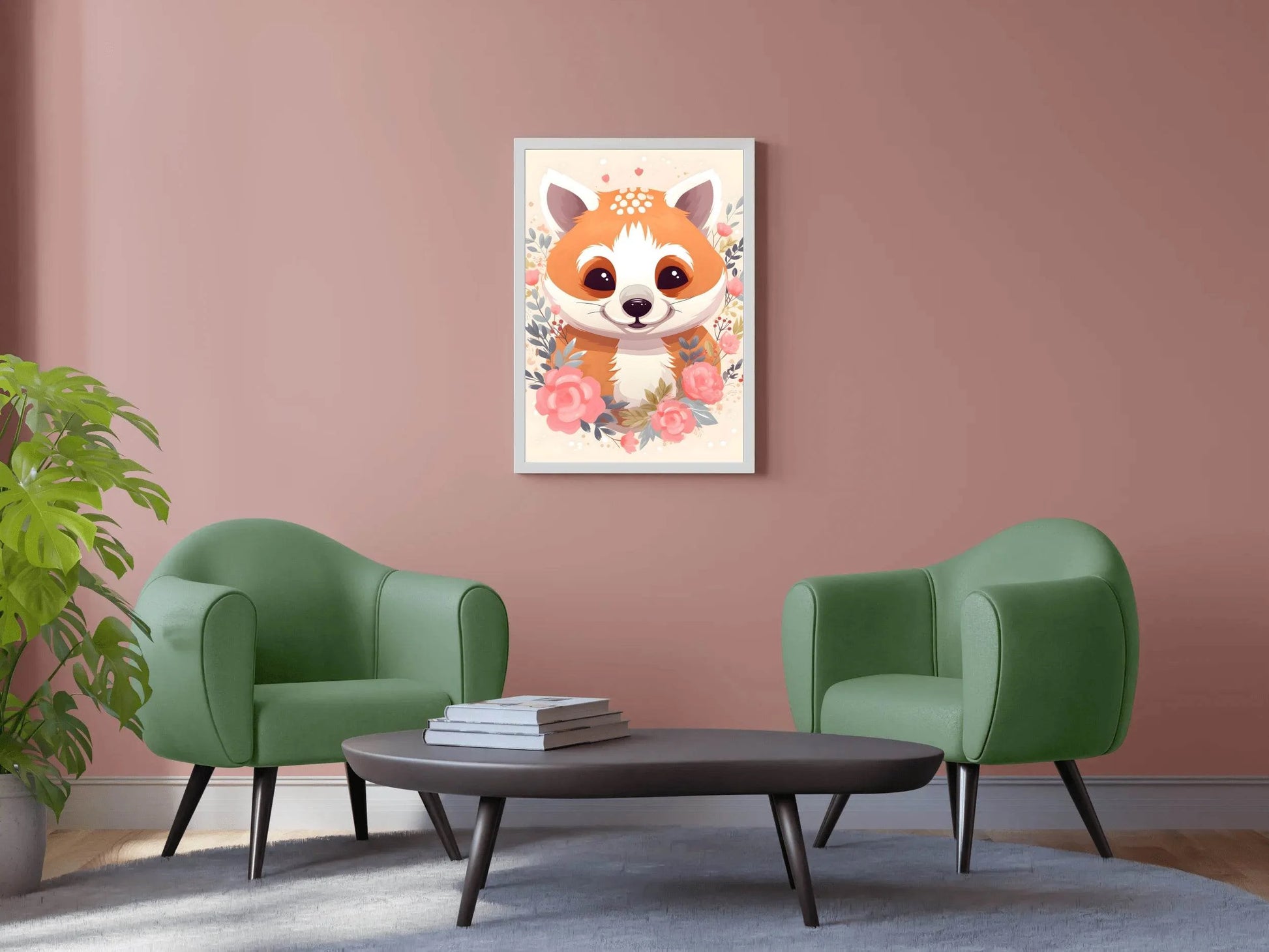 Cute Red Panda Illustration - beink online art store