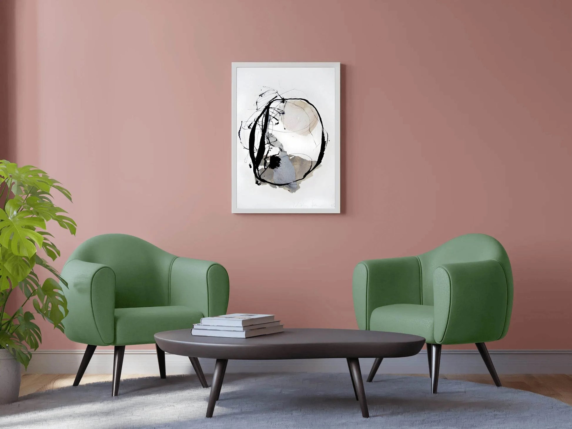 Cosmic Orbit Sketch Modern Wall Art - beink online art store