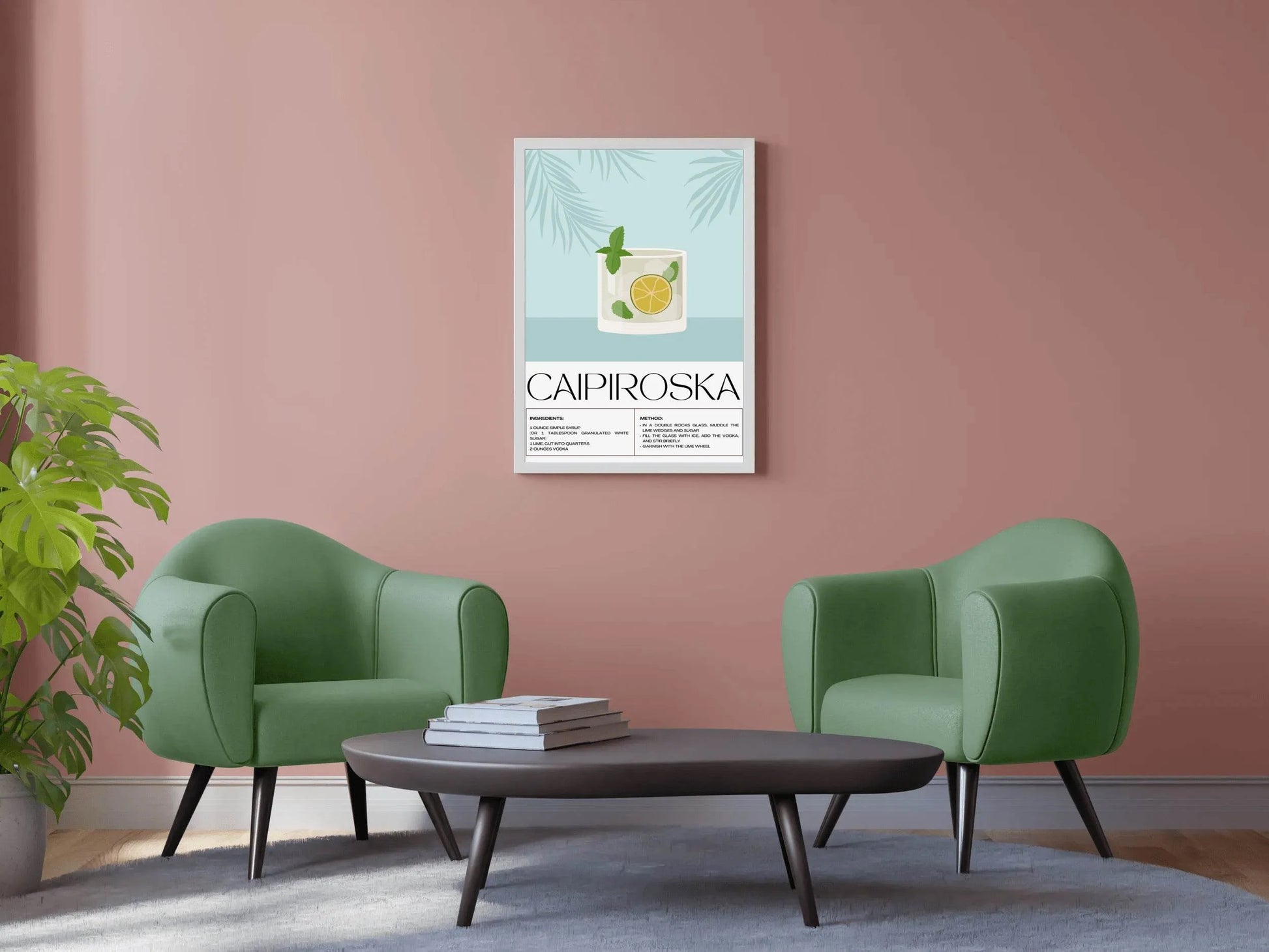 Caipiroska Cocktail Wall Art - beink online art store