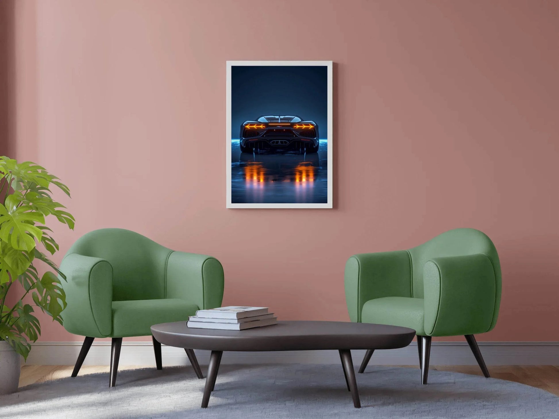 Lamborghini Light Effect Wall Art - beink online art store