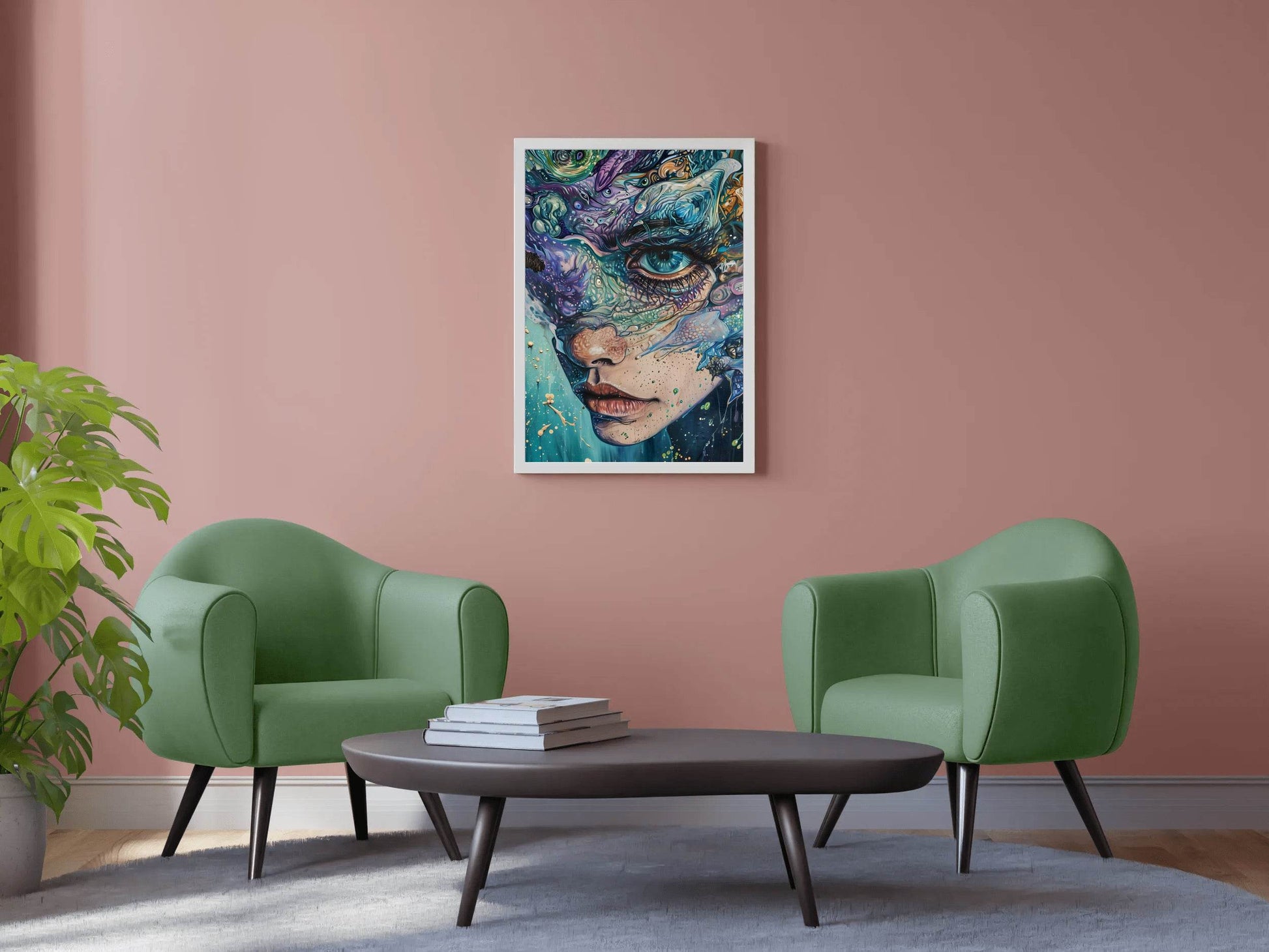Abstract Generative women Art Wall Art - beink online art store