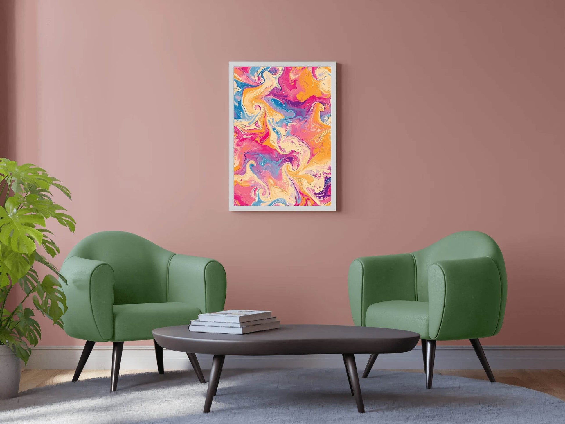 A Colorful Abstract Background Digital Art - beink online art store