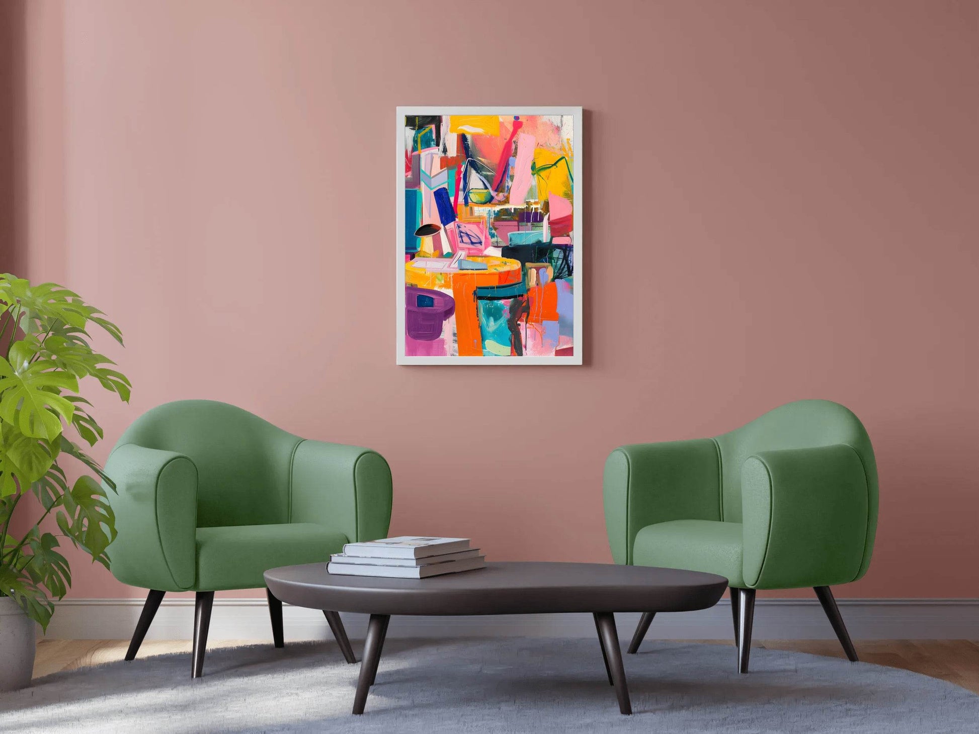 Bold Multicolor Abstract Digital Art - beink online art store