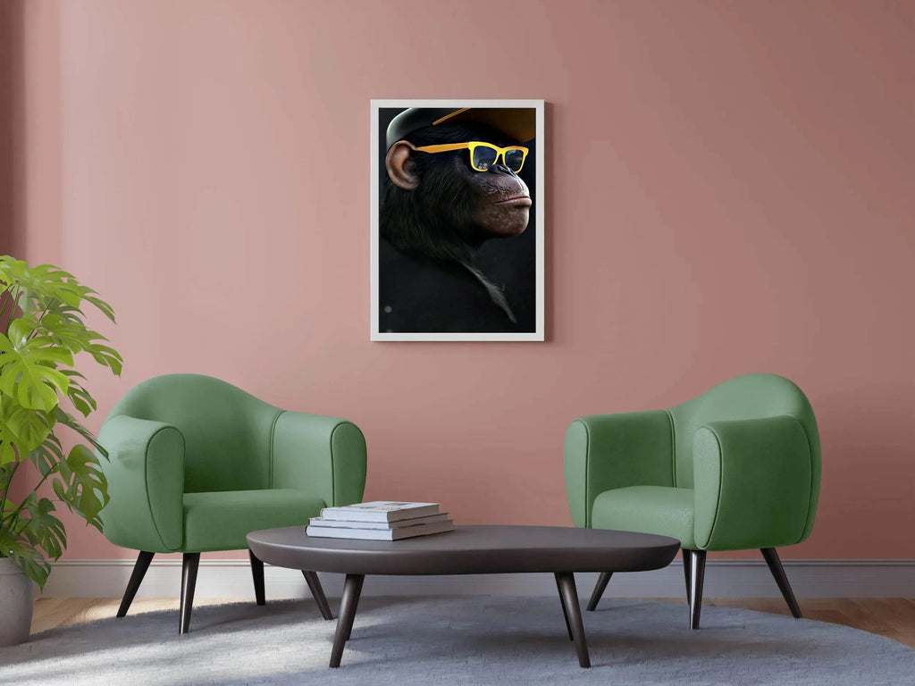 Gorilla With Sunglasses Wall Art - beink online art store