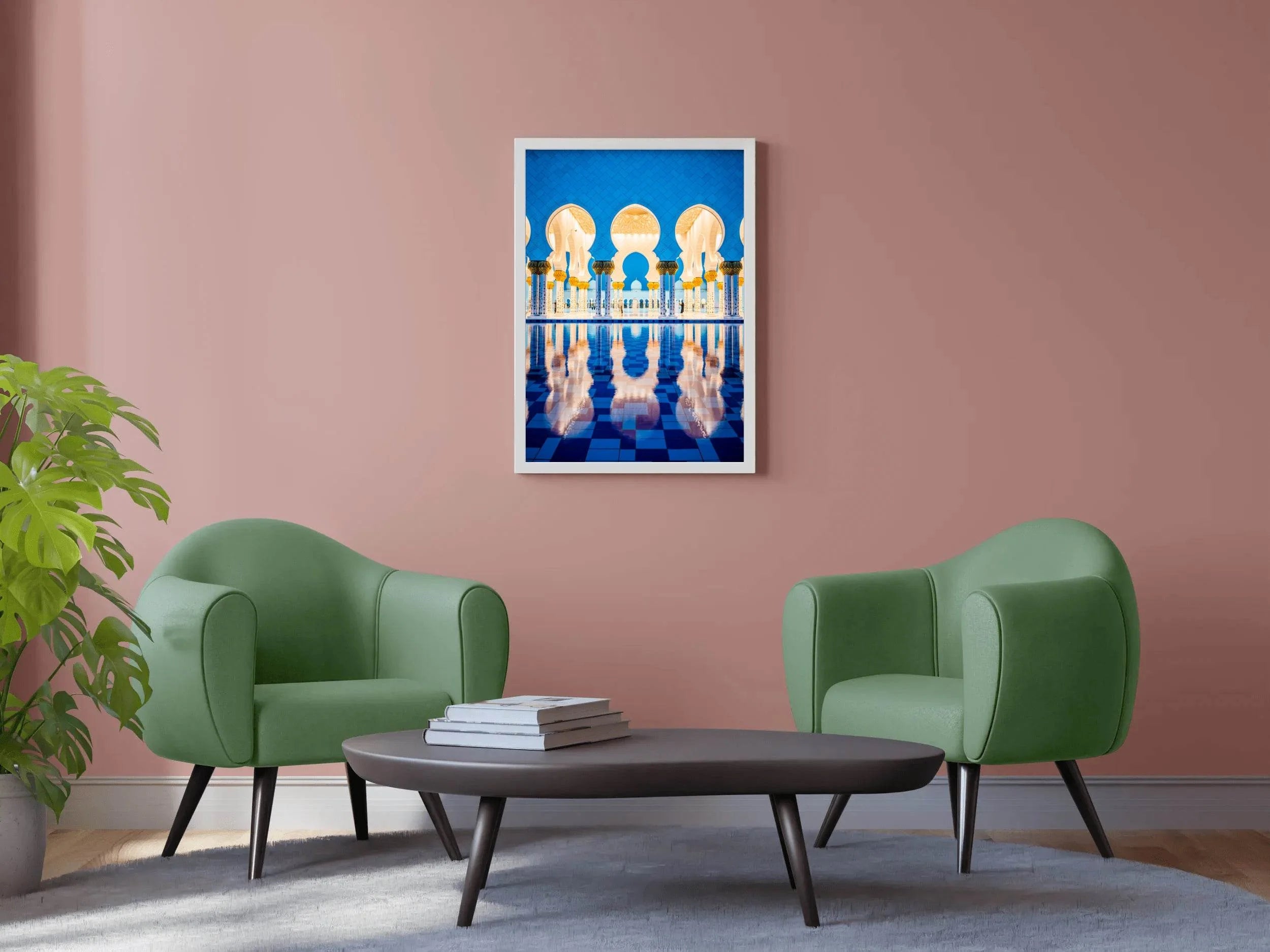 Blue Reflections in the Mosque Wall Art - beink online art store