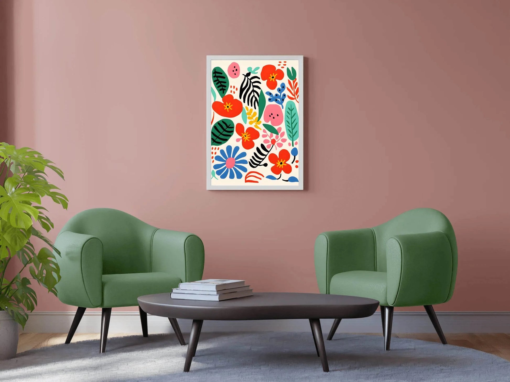 Colorful Floral Painting Art - beink online art store