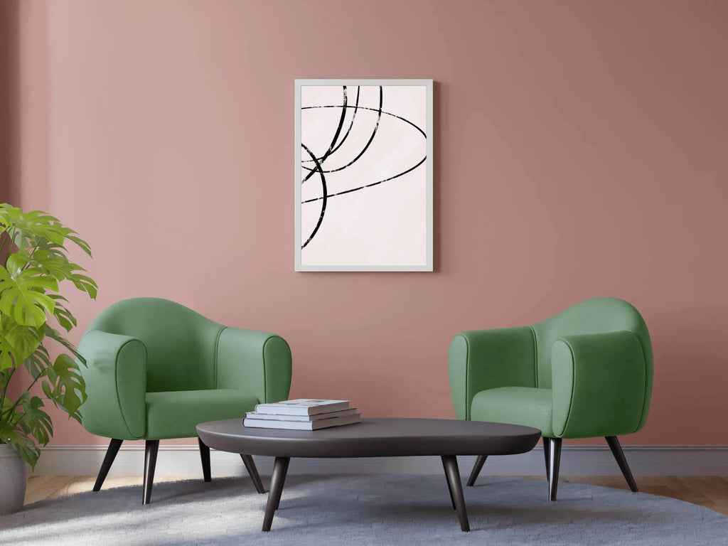 Abstract Oval Lines Wall Art - beink online art store