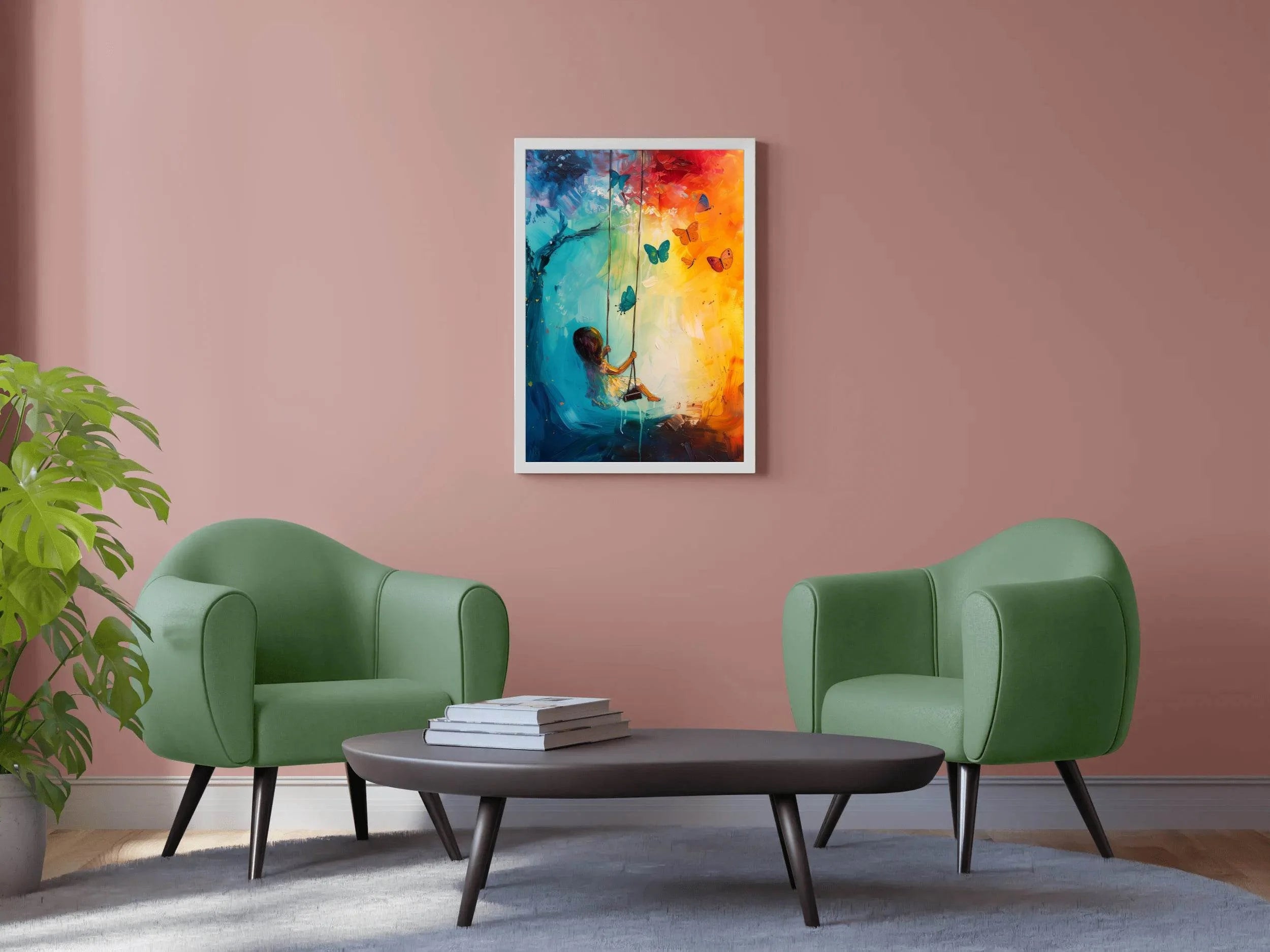 Drawing Of Anime Girl Playing Wall Art - beink online art store