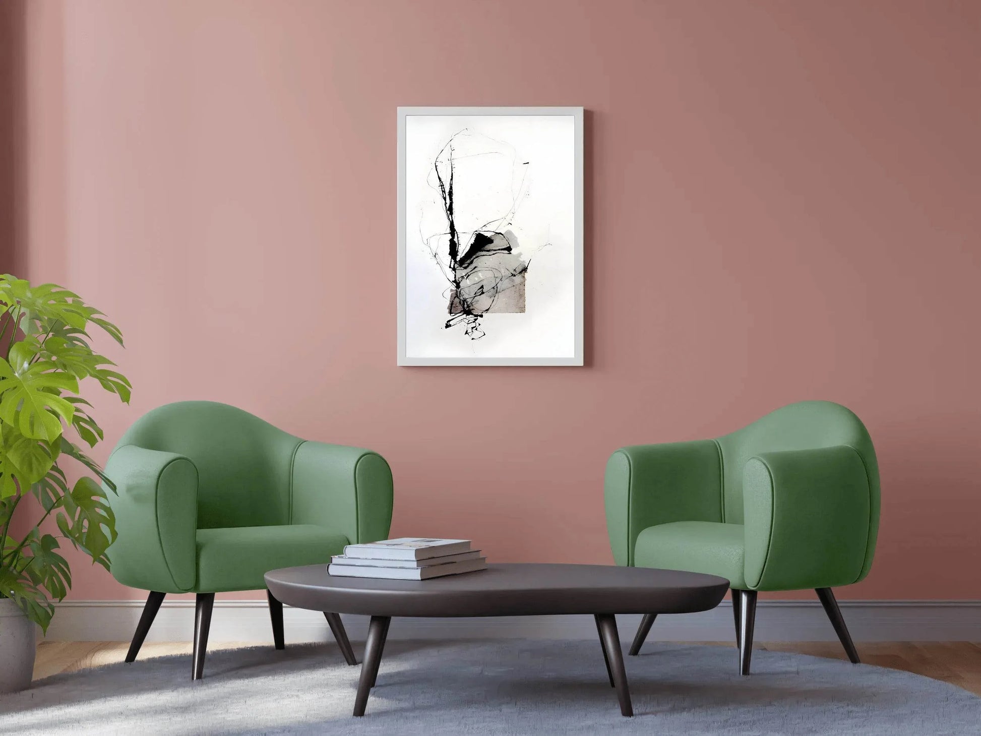 Ink-Stained Patch Modern Wall Art - beink online art store