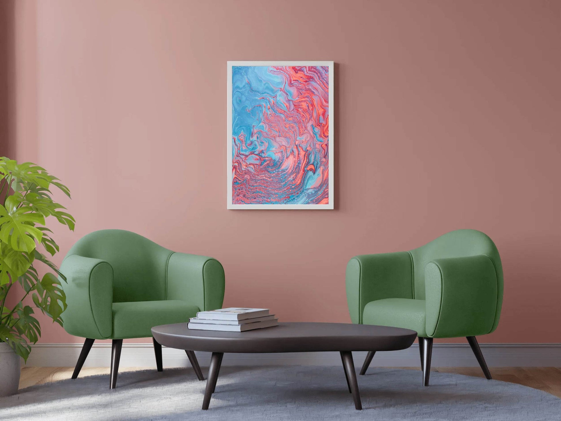 Liquid Waves Abstract Wall Art - beink online art store