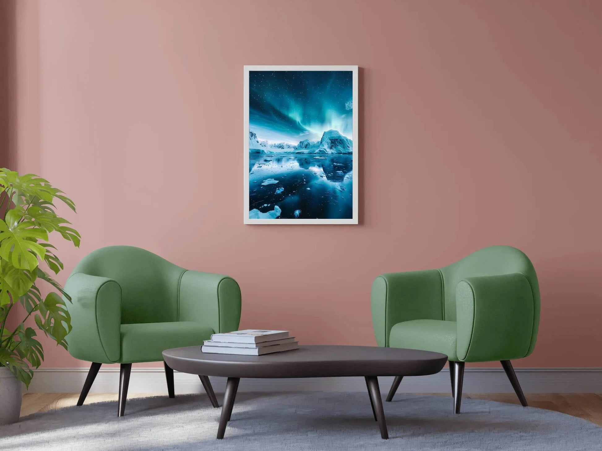 Arctic Aurora Reflection Wall Art - beink online art store