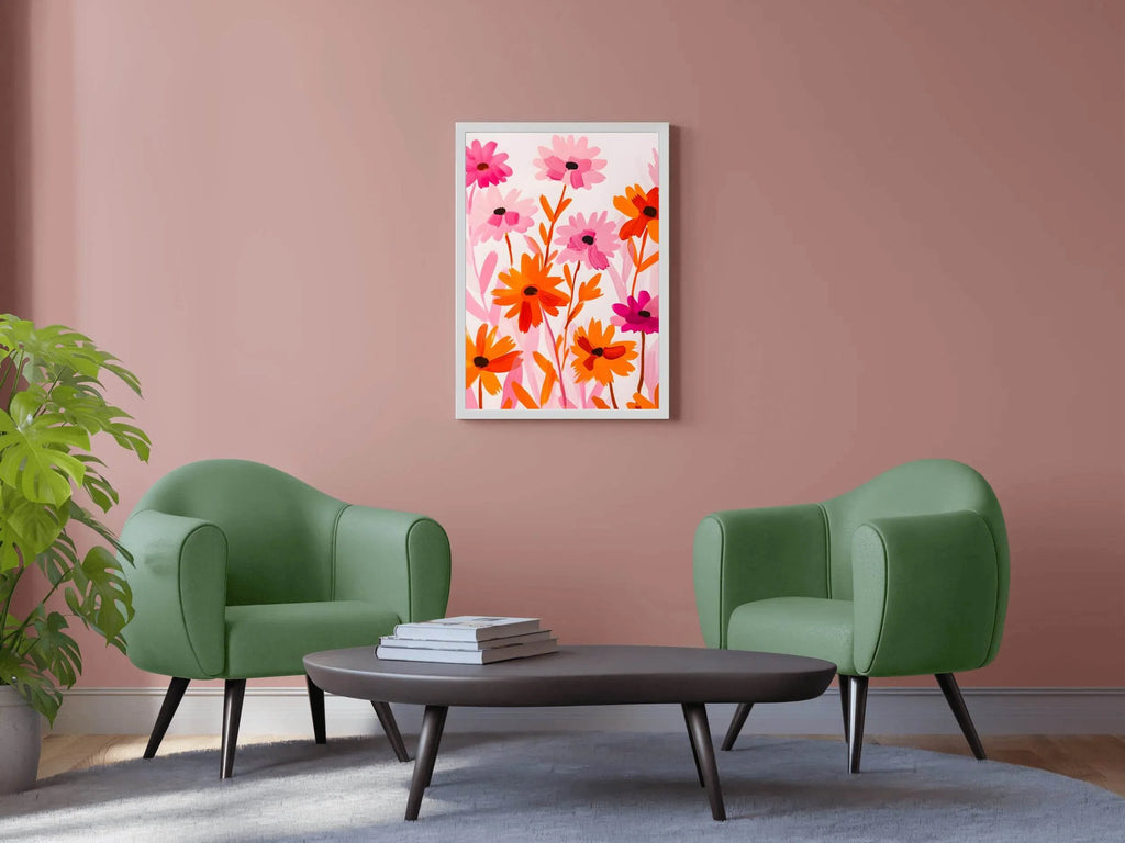 Wild Colorful Flowers Digital Art - beink online art store